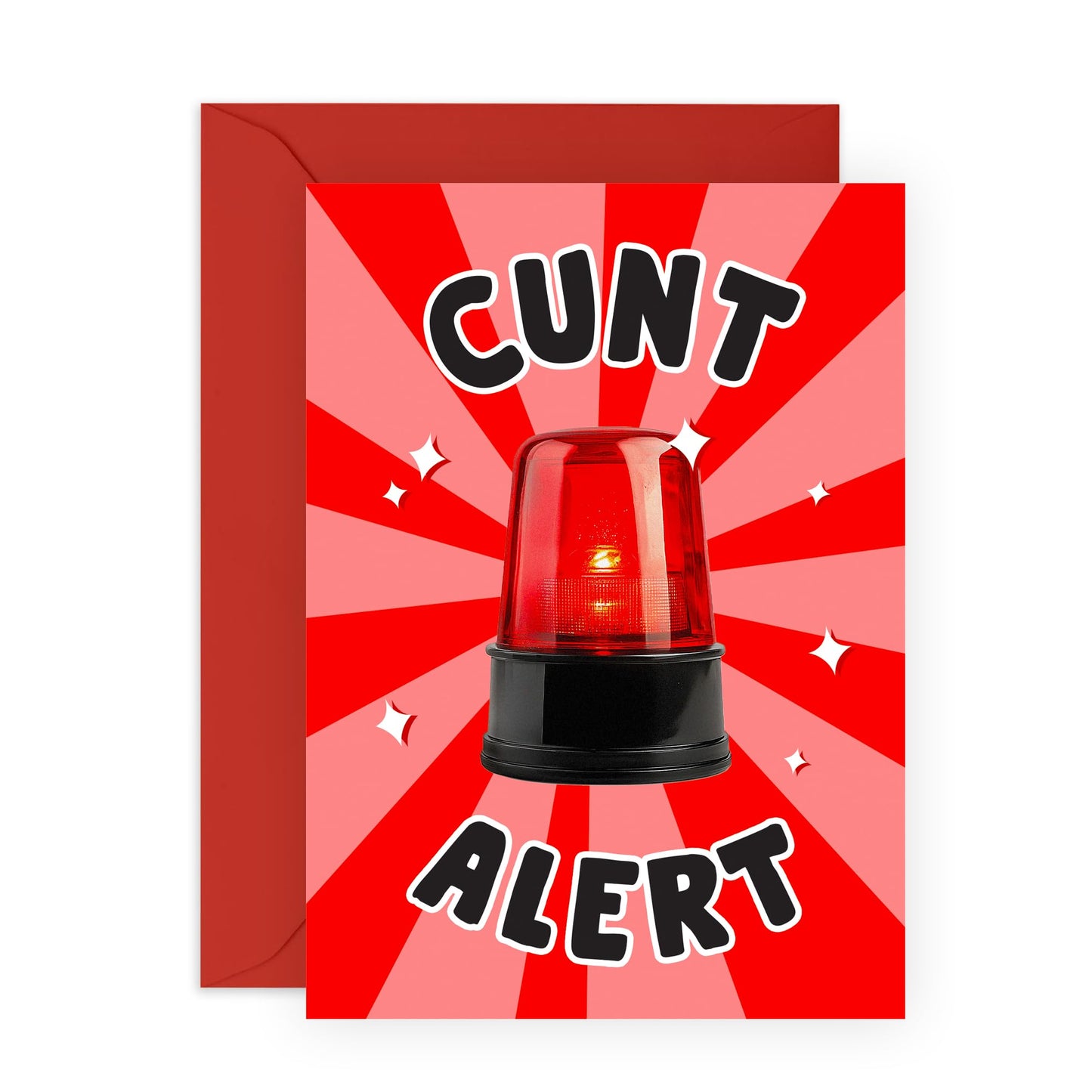 Hilarious Birthday Card Joke for Friends – ‘C*nt Alert’ – Presents for BFF, Colleague, Bestie, Colleagues, Coworkers, Him, Her, Cousin, Buddies, Cousin - Comes with Fun Stickers