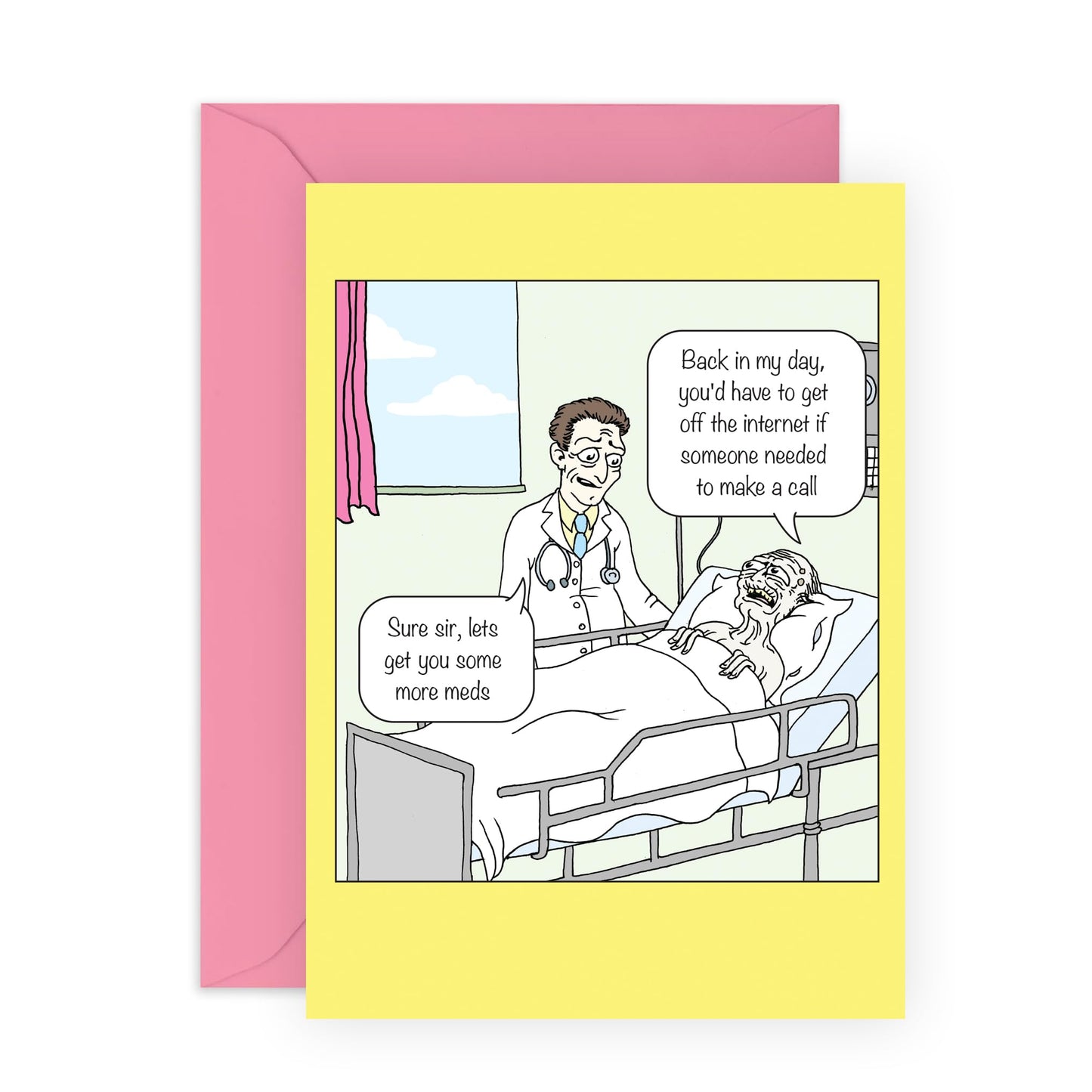 Dad Birthday Card - Back In My Day - Mum Birthday Card - Humorous Greeting Cards For Men Women - Age Joke Banter - For Nan Grandad - Comes With Stickers - By Central 23