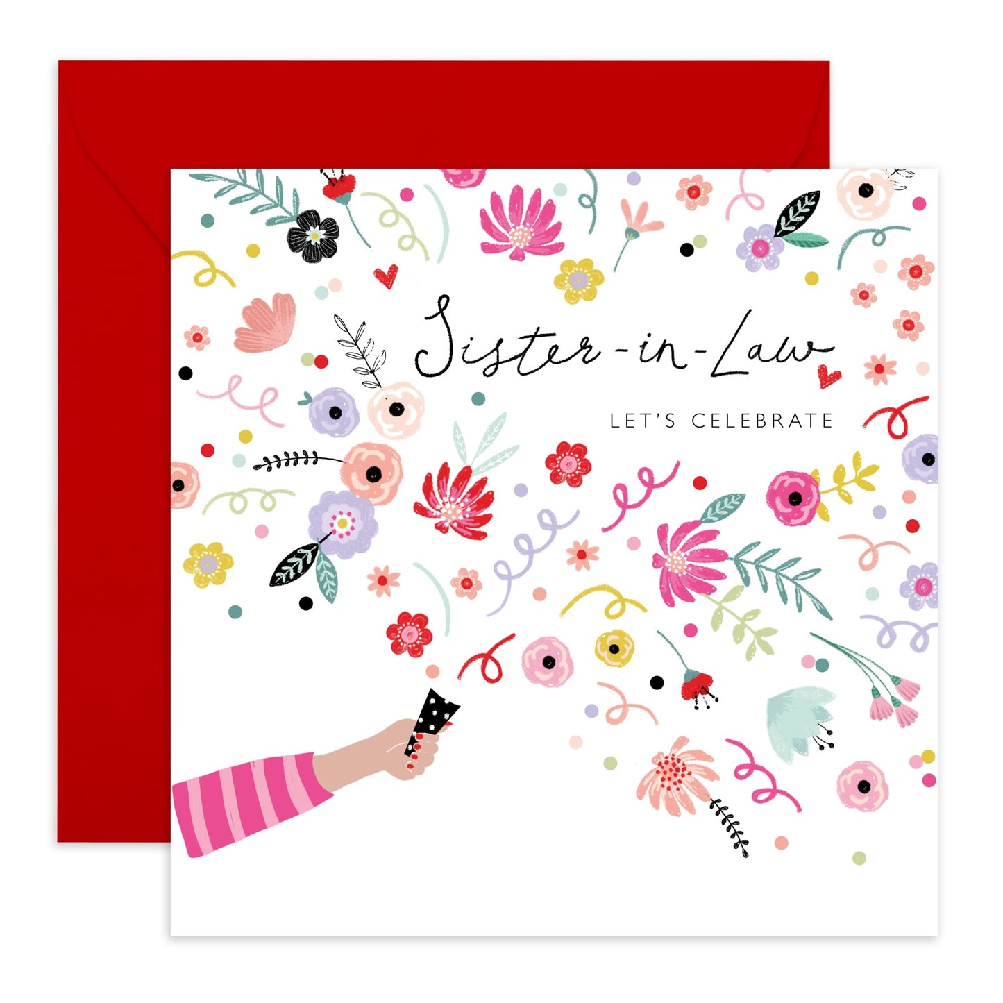 Greeting Cards Birthday Female - Elegant Sister In Law Birthday Card - Birthday Greeting Cards For Sis-in Law - Sweet Thoughtful Heartfelt Gifts Presents - Comes With Stickers By Central 23