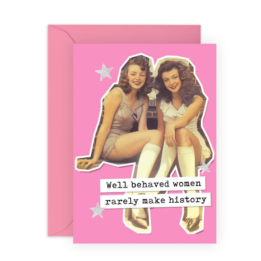 Inspiring Greeting Card - 'Glitter Veins' - Gifts for Wife, Sister, Friend, Girlfriend, BFF, Gradnmother, Bestfriend - Strong and Classy Woman - Comes with Fun Stickers