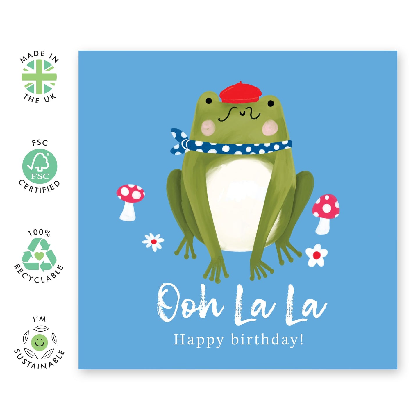 Funny Birthday Cards For Men Women - Ooh La La Birthday - Dad Mum Birthday Card - Sarcasm Humour Greeting Card - Funny Cards For Friends - Comes With Stickers By Central 23
