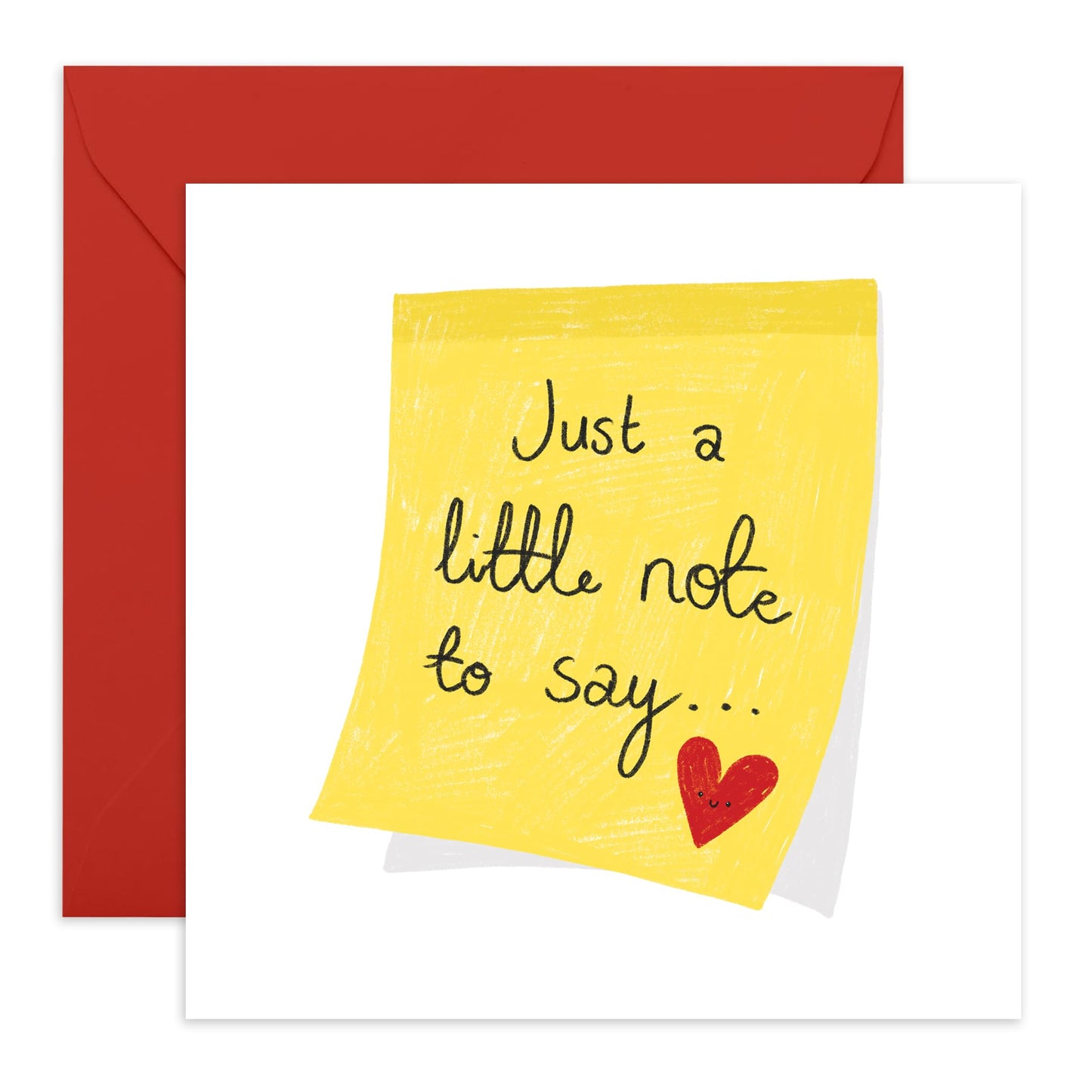 Reminder Greeting Card - 'A Note To Say' -Gifts for Husband, Wife, Partner, Other Half, Couples, Girlfriend, Boyfriend, Mum, Dad, Family - Sticky Note - Comes with Fun Stickers