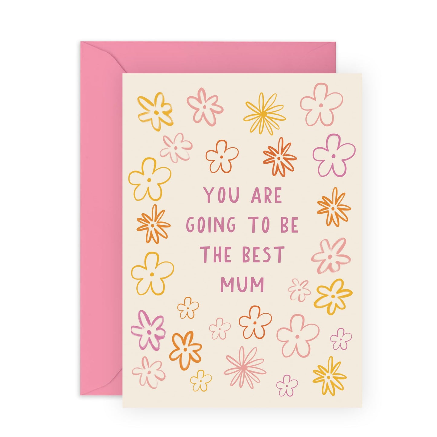 Inspiring Celebration Card - 'Going To Be The Best Mum' - Gifts for New Mums, Mother, Mam, Mammy, Friend, Sister, Wife, Bestie, Daughter - Great Mama - Comes with Fun Stickers