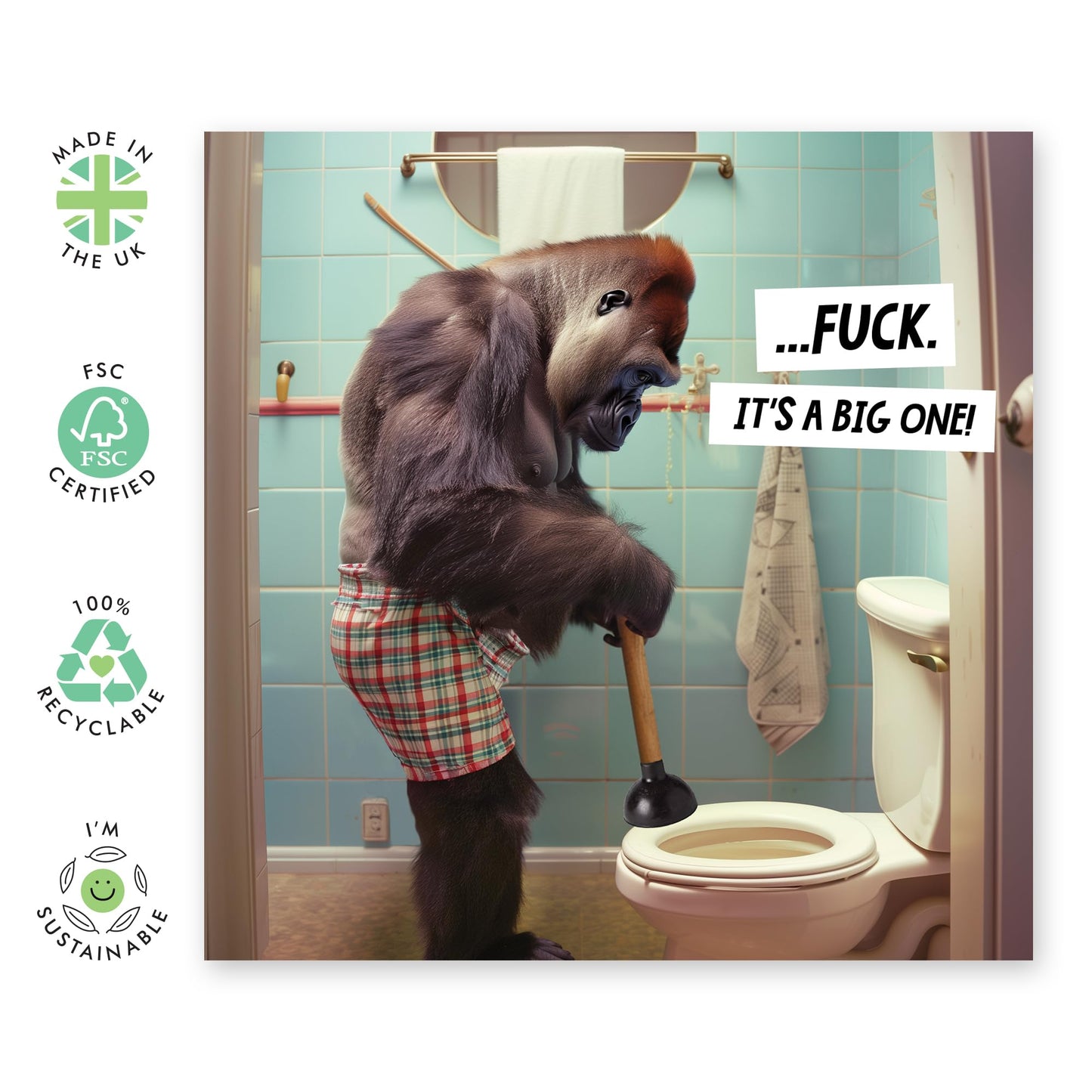 Birthday Card - 'F*** IT, IT'S A BIG ONE!' - Perfect for Celebrating a Major Milestone with Bold Humor - Ideal for Adding a Fun and Memorable Touch to Their Day - Comes With Stickers By Central 23