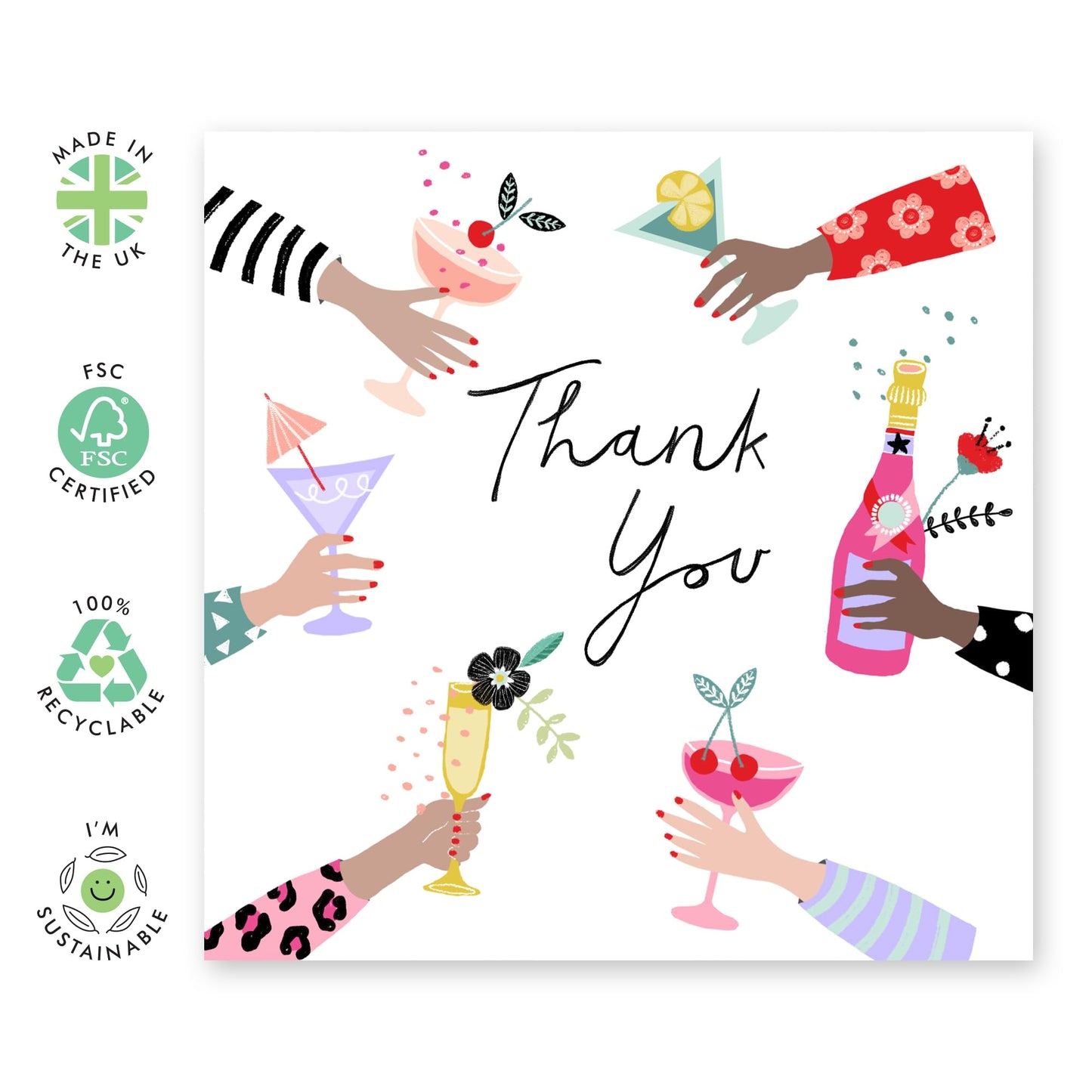 Thank You Cards With Envelopes - Thanks For Coming To My Party Wedding Bridal Shower - Thanks You Cards For Women Bridesmaids - Appreciation Gifts For Friends - Comes With Stickers By Central 23