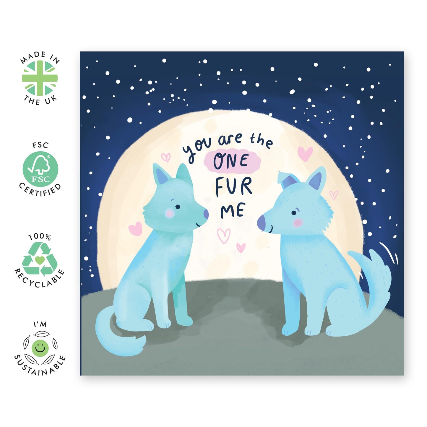 Greeting Card - 'ONE FUR ME' - Perfect for Any Occasion with a Warm, Personal and Heartfelt Design - Ideal for Celebrating Special Moments or Showing Appreciation - Comes With Stickers By Central 23