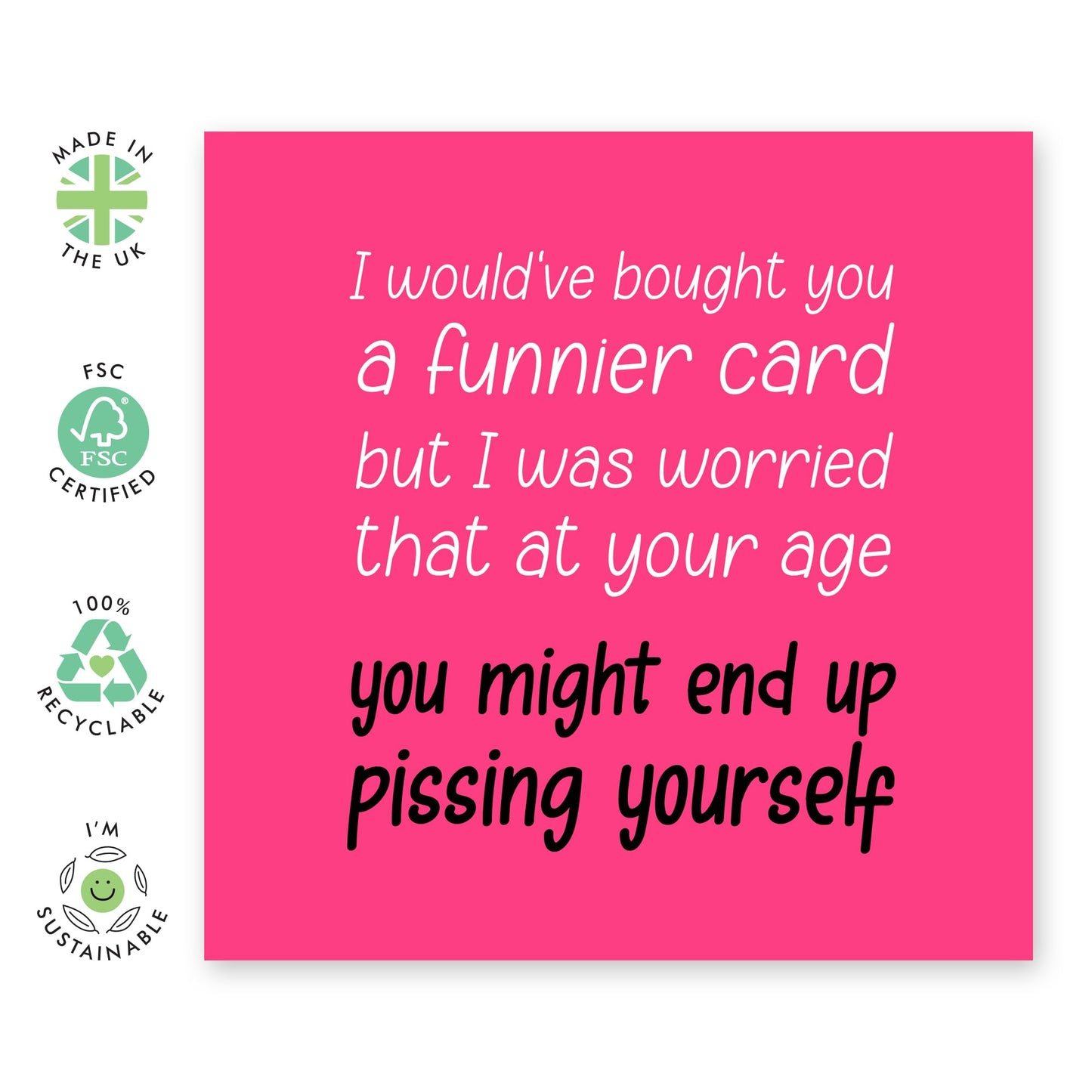 Birthday Cards For Women - Might Piss Yourself - Funny Birthday Card - Female Birthday Gifts - Gifts For Sister Friend Mum Ladies - Comes With Fun Stickers By Central 23