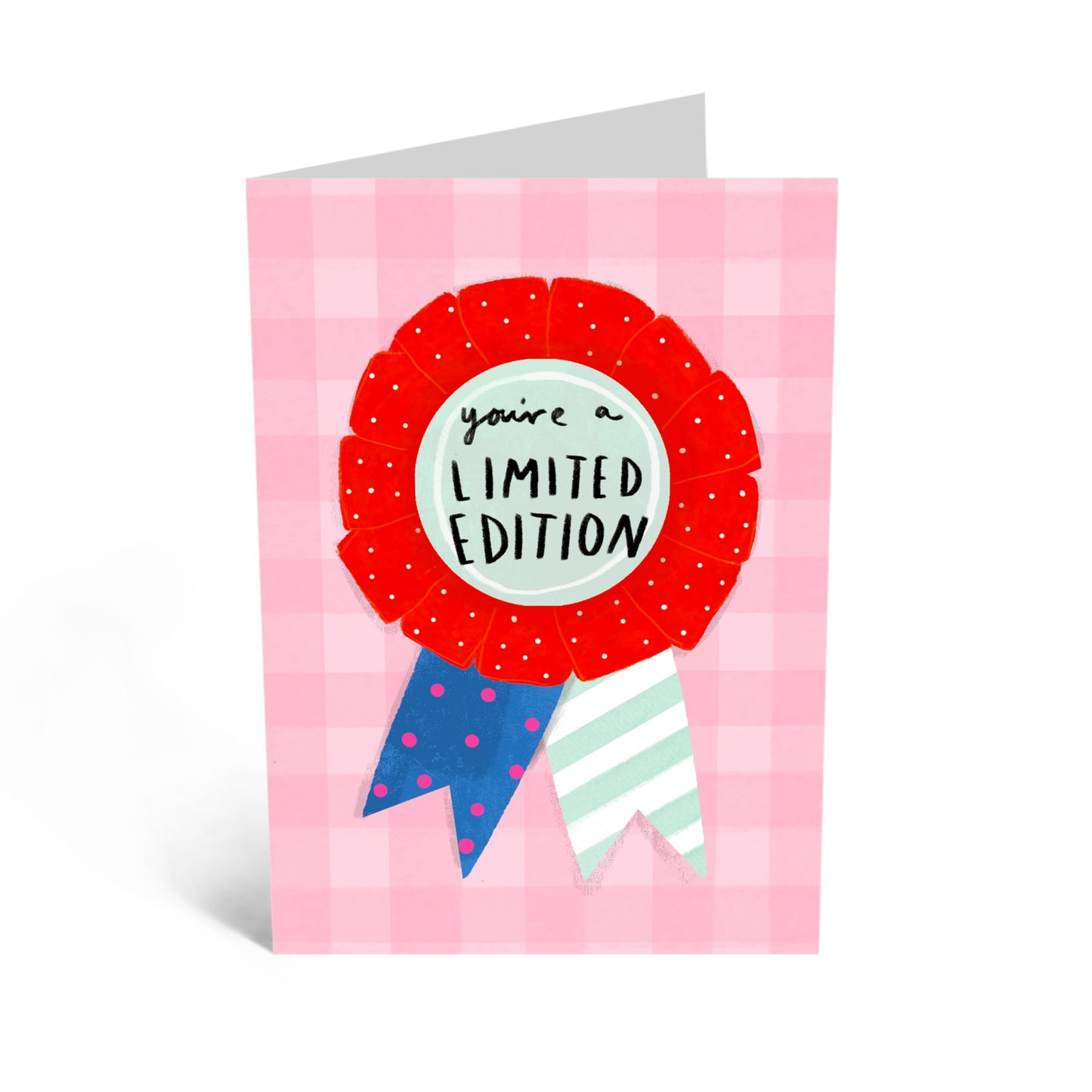 Exclusive Greeting Card - 'LIMITED EDITION ROSETTE' - Perfect for Celebrating Someone Special with a Unique Touch - Ideal for Those Who Are Truly One-of-a-Kind - Comes with Stickers by Central 23