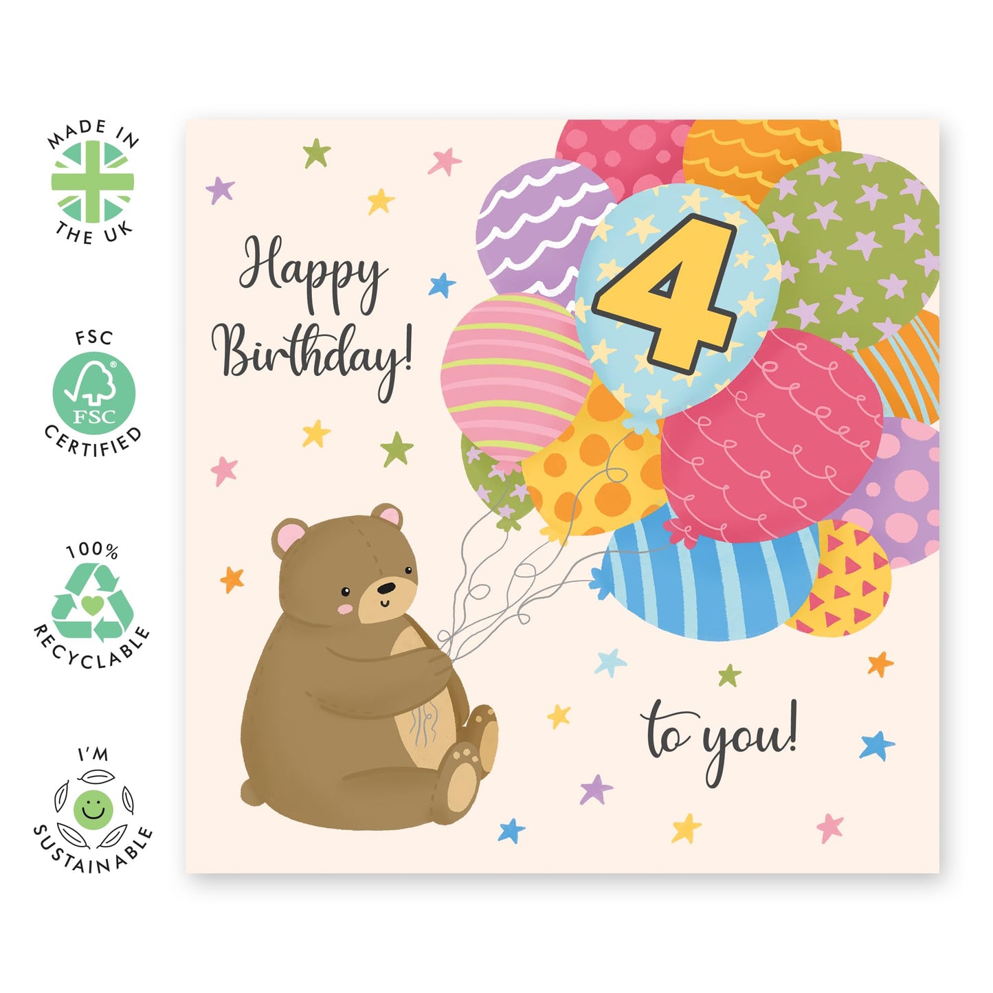 BIRTHDAY BEAR BALLOONS
