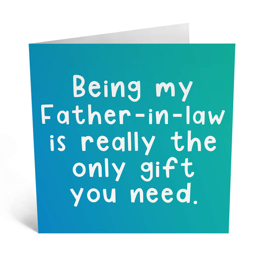 Central 23 - Funny Birthday Cards for Father-in-law - 'Being My Father-in-Law' - Fun Birthday Cards for Him - Cheeky Birthday Cards for Dad-in-Law - Comes with Fun Stickers