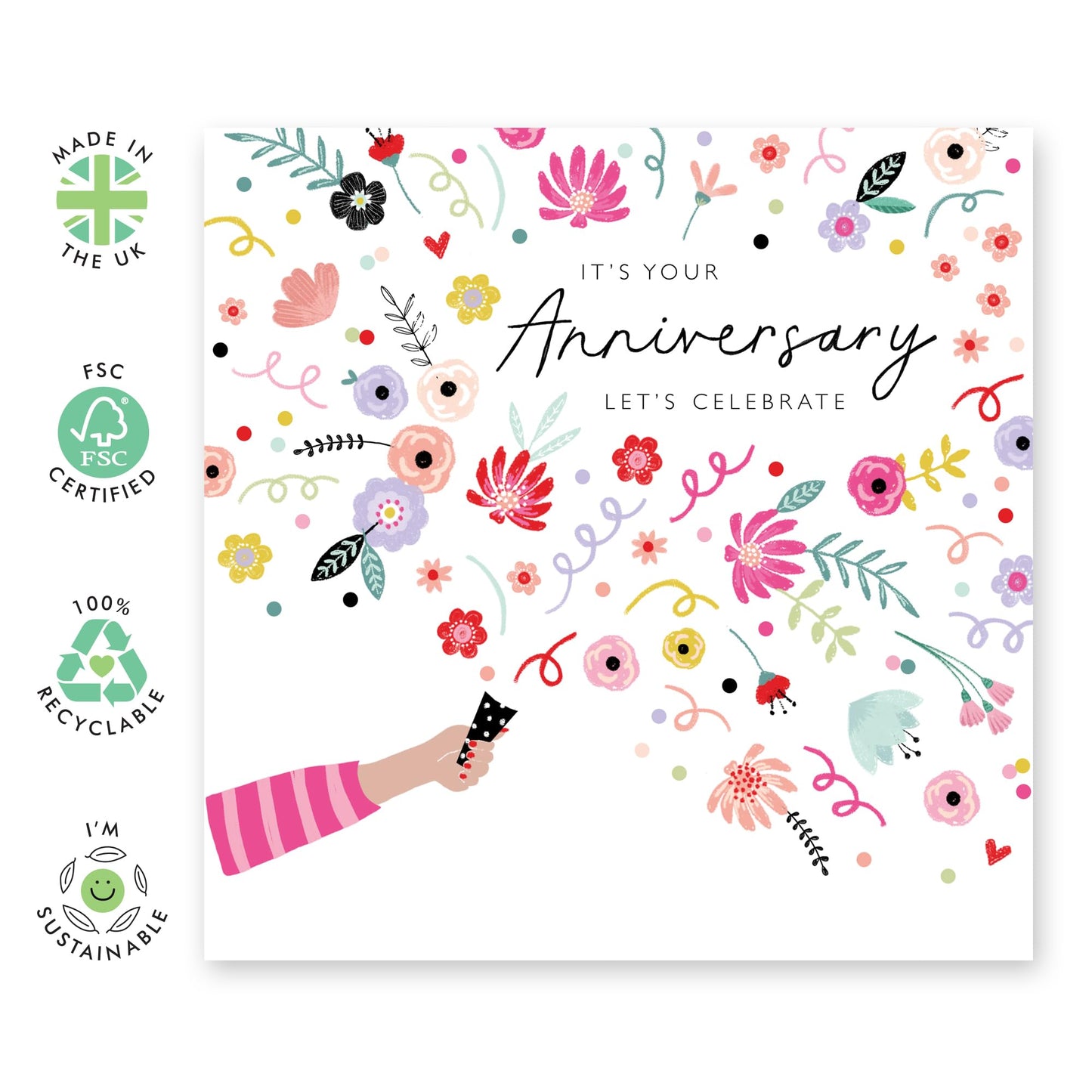 Wedding Anniversary Card Husband Wife - Anniversary Celebrate - Anniversary Card For Couple Girlfriend Boyfriend - Greeting Cards For Fiance- Comes With Fun Stickers By Central 23