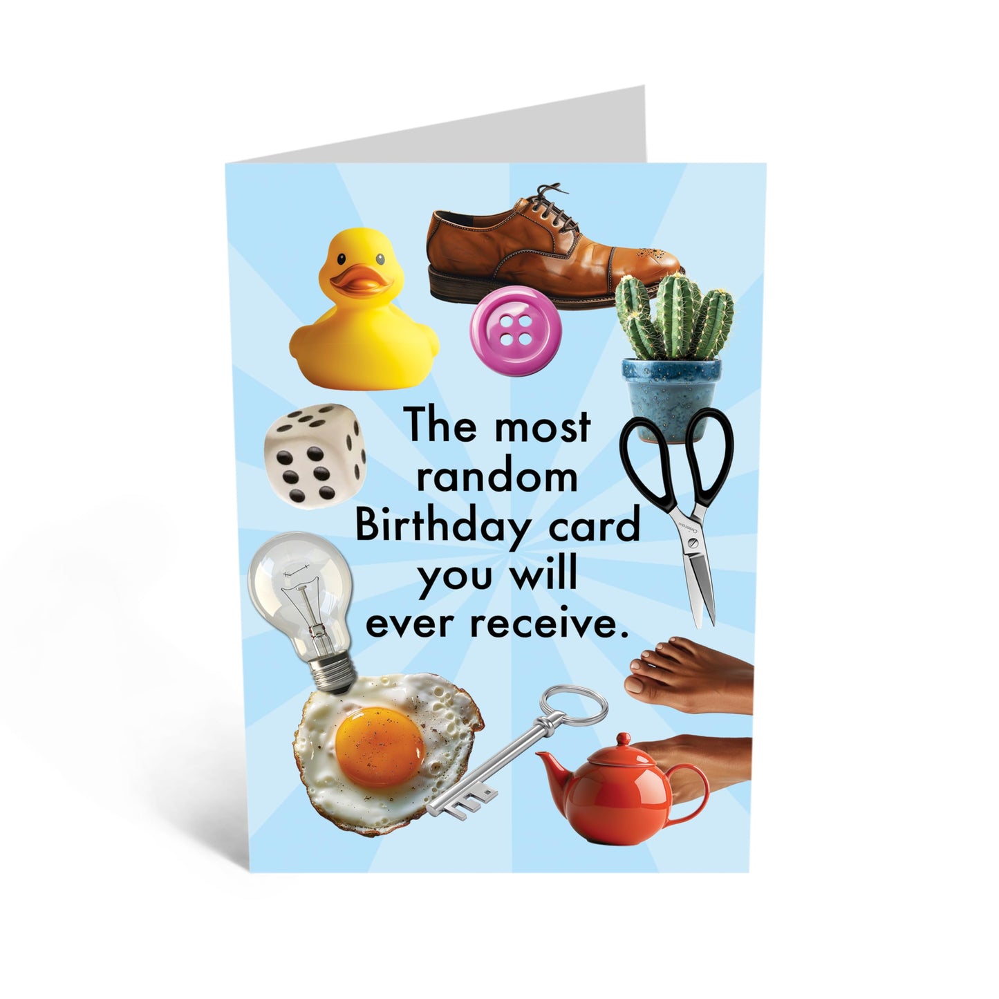 Playful Birthday Card - 'RANDOM CARD' - Perfect for Adding a Fun Twist to Any Birthday Celebration - Ideal for Friends and Family Who Enjoy a Surprise Element - Comes with Stickers by Central 23
