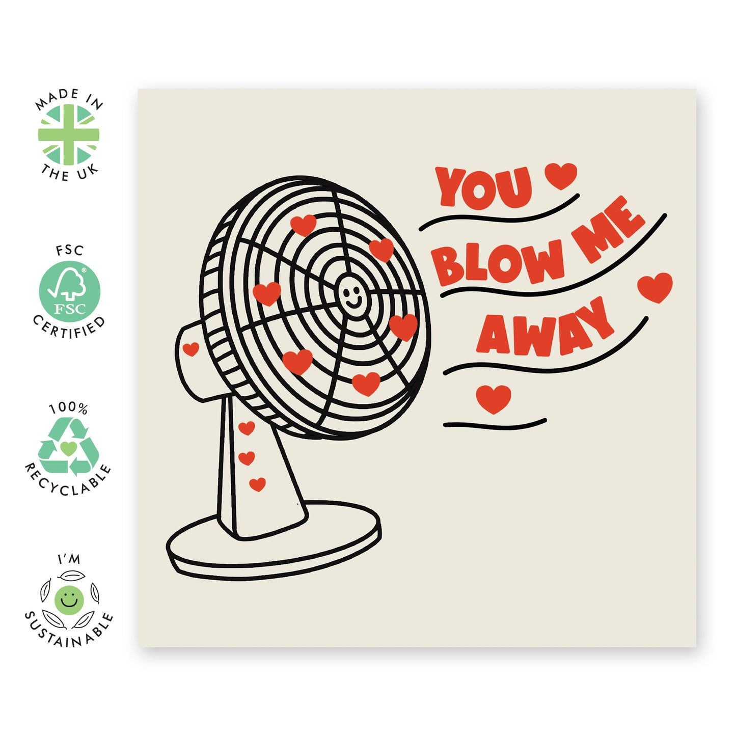 Birthday Cards For Her Him - You Blow Me Away - Love Cards Husband Wife - Valentines Day Card Girlfriend Boyfriend - Gift For Fiance - Anniversary Card Couple - Comes With Stickers By Central 23