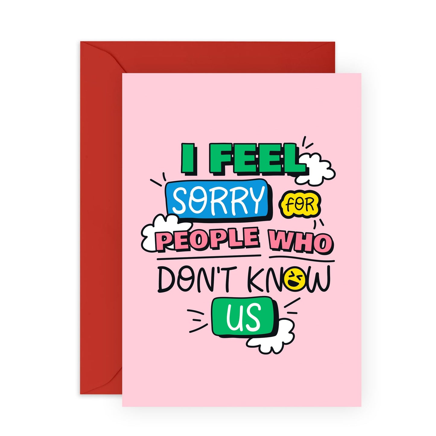 Hilarious Friendly Greeting Card - 'Friend Funny' - Gift for BFFs, Best Friends, Buddy, Mates, Sister, Sis, Bruv, Relatives, Cousin - We Are Fun - Comes with Fun Stickers