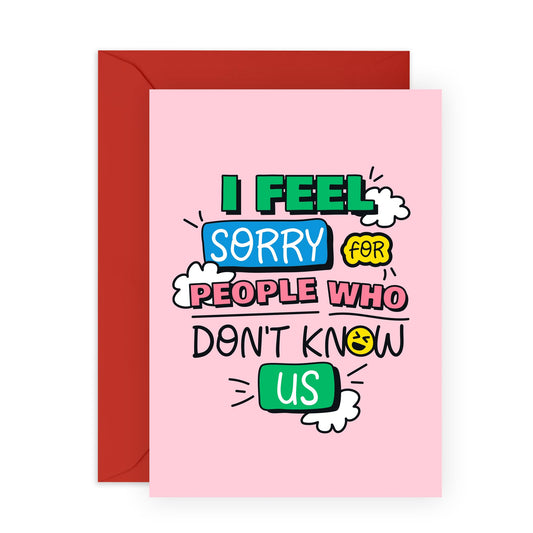 Hilarious Friendly Greeting Card - 'Friend Funny' - Gift for BFFs, Best Friends, Buddy, Mates, Sister, Sis, Bruv, Relatives, Cousin - We Are Fun - Comes with Fun Stickers