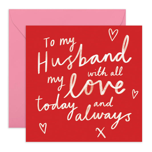 Husband Birthday Card From Wife - Sweet Anniversary Card For Men - Love Cards For Him - Valentines Day Cards For Spouse - Sweet Mens Gifts - Comes With Fun Stickers By Central 23