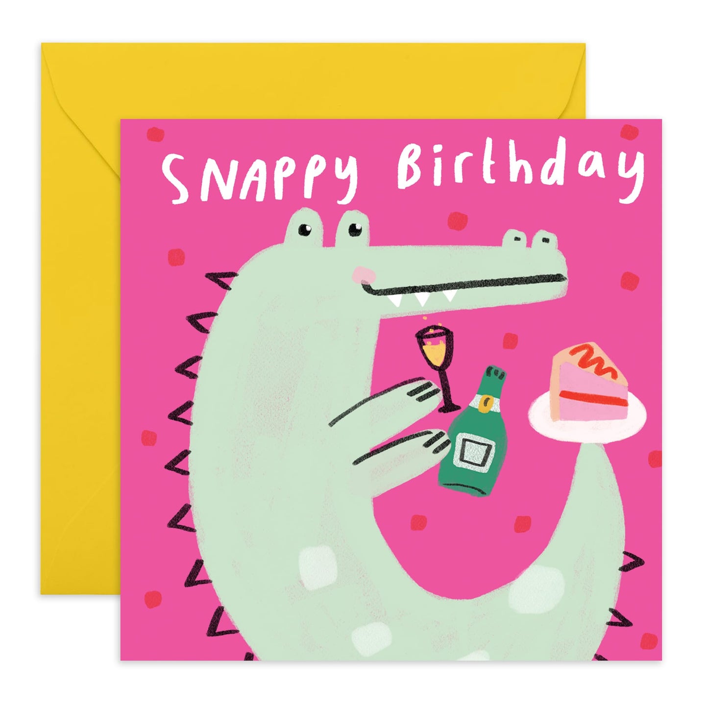 Birthday Greeting Card - 'SNAPPY BIRTHDAY - Perfect for Celebrating with a Fun Twist & Playful Design - Ideal for Adding a Touch of Excitement & Joy to Any Birthday - Comes With Stickers By Central 23