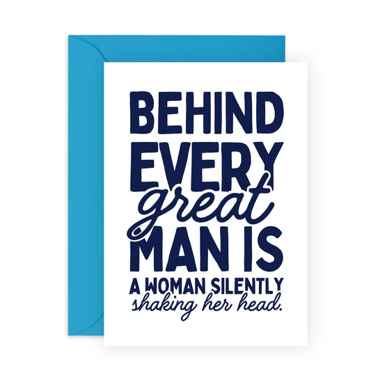 Hilarious Birthday Card for Couples - 'Woman Shaking Head' - Jokes for Wife, Friends, Mum, Dad, Colleagues, Co-workers, Cousin, Uncle, Auntie - Women - Comes with Fun Stickers