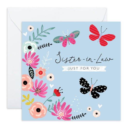 Sister In Law Birthday Cards For Women - Heartfelt Love Cards For Her - Mother's Day Wedding Anniversary - Sister-in-law Gifts Presents - Elegant Greeting Cards - Comes With Stickers By Central 23