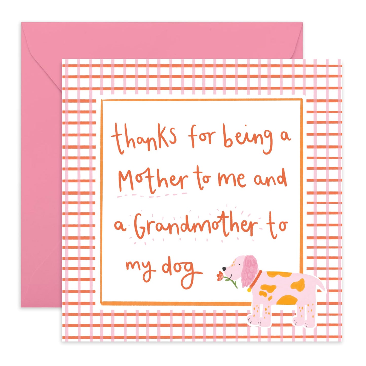 Thoughtful Thank You & Birthday Card - 'Mother To My Dog' - Mothers Day Ideas - Gifts For Mum, Mummy, Mama, Her, Fur Mom, Dog Lovers, Pet Owners - From Son Daughter Kids - Comes With Fun Stickers