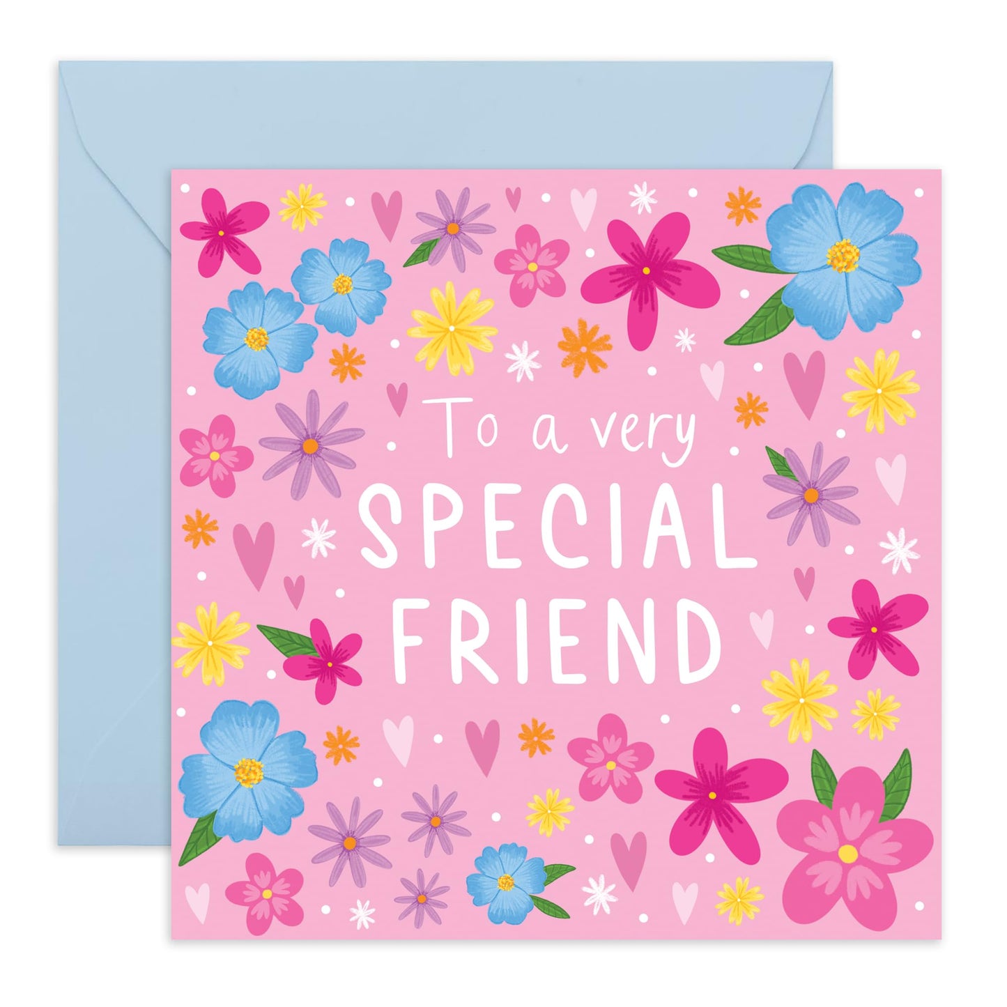 Birthday Card For Friend Woman - Special Friend Floral - Wishing You A Very Special Birthday - Friendship Cards For Her Female Friends - Gifts For Her Women - Comes With Stickers By Central 23