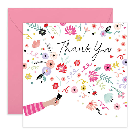 Thank You Cards For Men Women- Sweet Thank You Notes With Envelopes - For Wedding Baby Shower Celebration - Appreciation Gifts For Friends Kids Mum Dad - Comes With Fun Stickers By Central 23