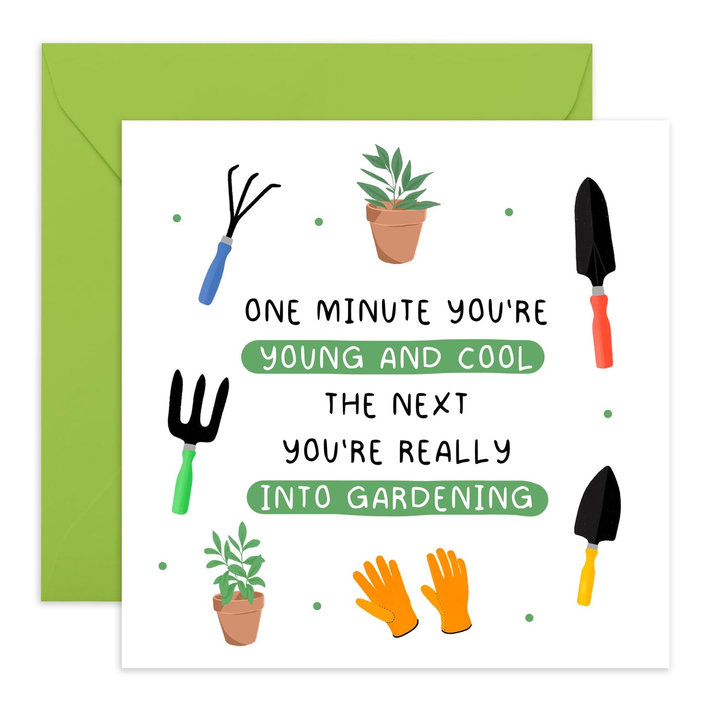 Birthday Card Joke On Aging - 'Really Into Gardening' - Gifts for Friends, Dad, Mum, Aunties, Cousin, Colleagues, Co-Workers, Her, Girls, Officemates, Cousin - Getting Old - Comes with Fun Stickers