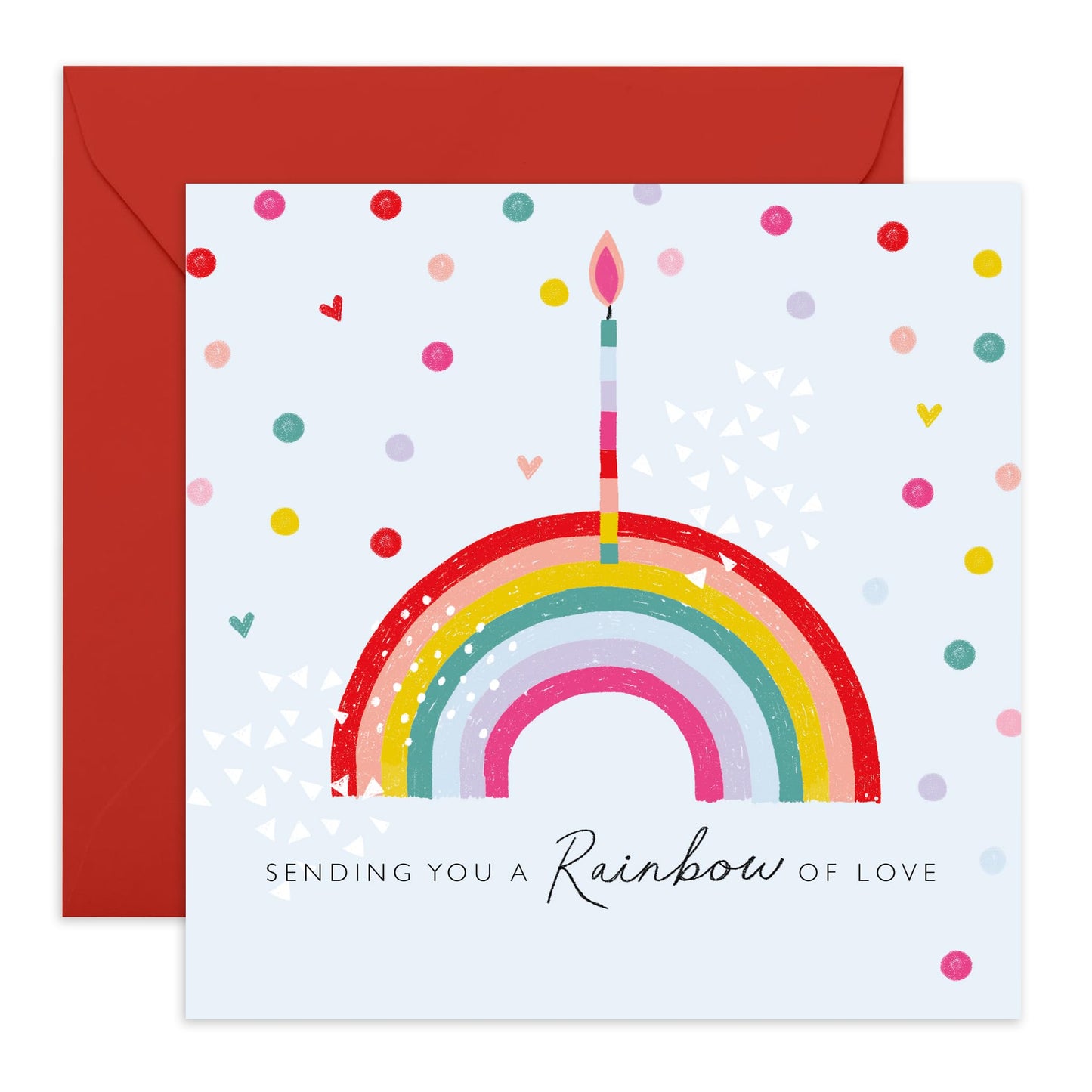 Rainbow Of Love Greeting Card - 'LGBT 17' - Gifts for Gays, Lesbian, Him, Her, She, He, His, Her, Ladies, Men, Women, Male, Female, Guys, Girls - True Colors - Comes with Fun Stickers