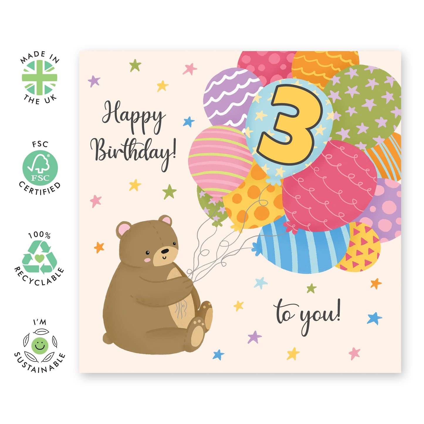 BIRTHDAY BEAR BALLOONS