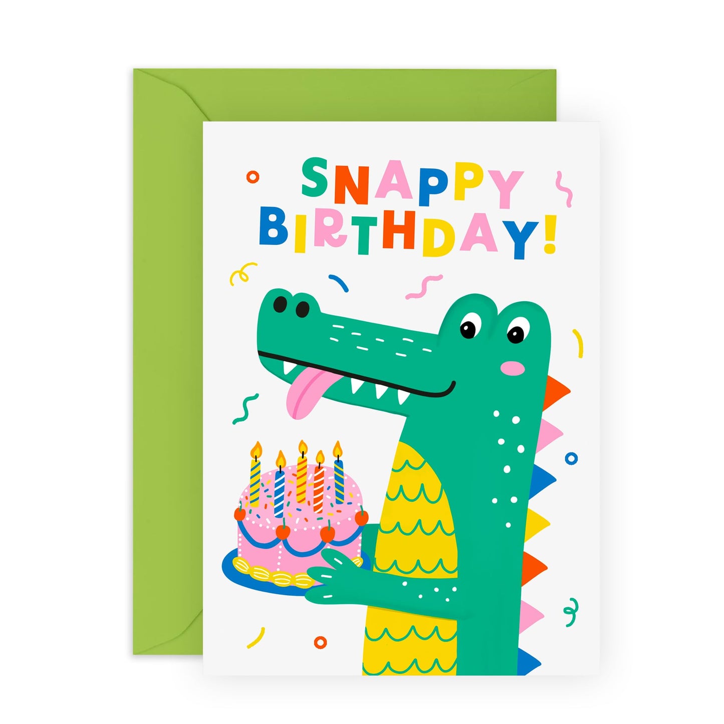 Birthday Card Boys Girls - Snappy Birthday - Baby Milestone Cards - Kids Birthday Cards - Gift For Son Daughter Niece Nephew - Gift From Mum Dad - Comes With Stickers By Central 23