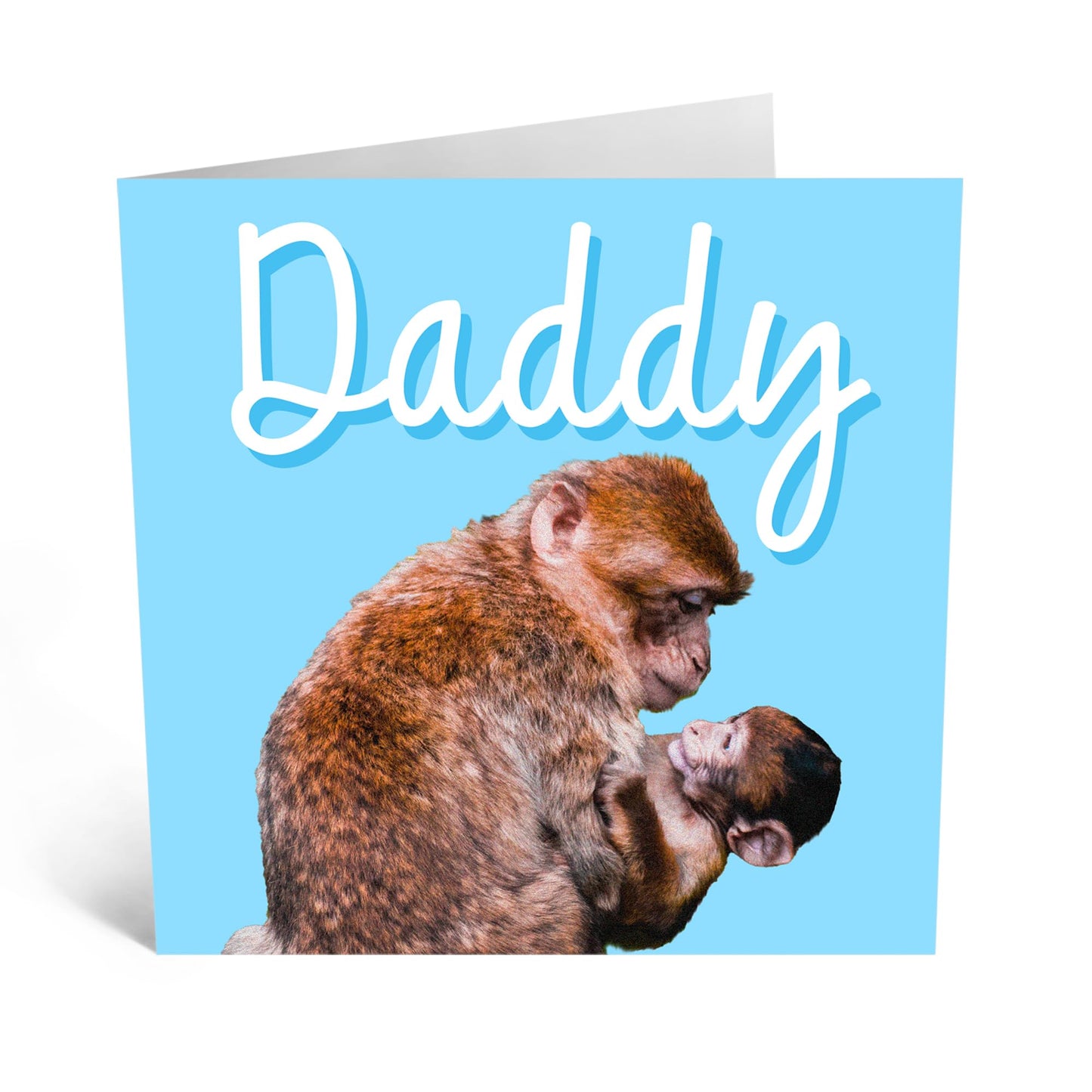 Greeting Card - 'DADDY MONKEYS' - Perfect for Any Occasion with a Fun Monkey-Themed Twist & Playful Design - Ideal for Sending Love or Just Adding a Touch of Humor - Comes With Stickers By Central 23