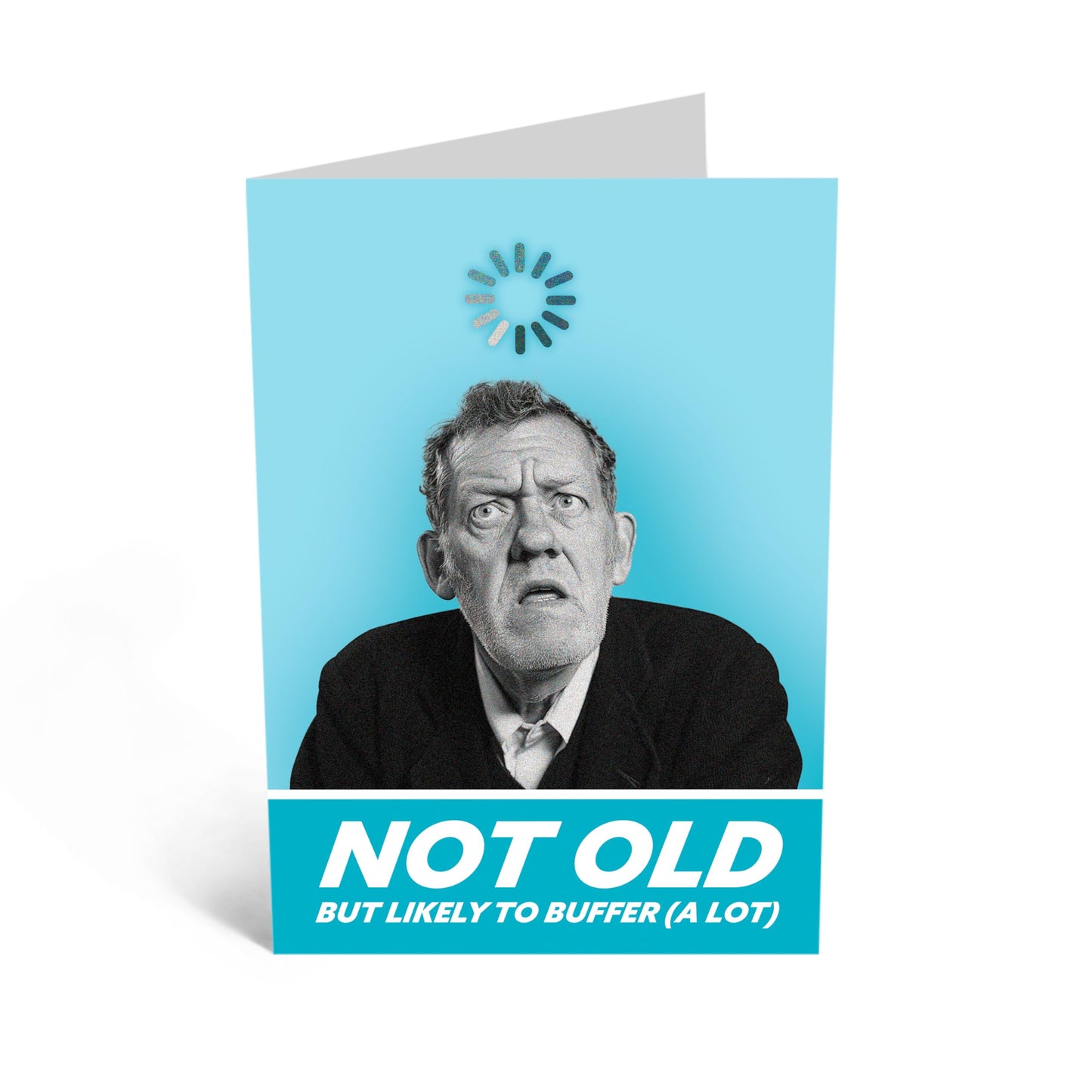Birthday Greeting Card - 'NOT OLD JUST BUFFER' - Perfect for Celebrating with a Fun and Fit Twist - Ideal for Adding a Light-Hearted Touch to Milestone Muments - Comes With Stickers By Central 23