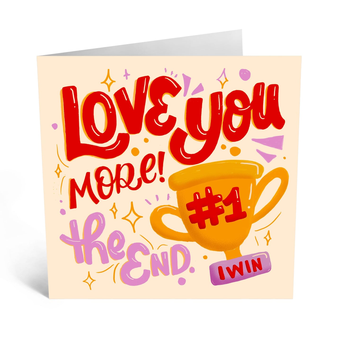 Heartfelt Cards - 'LOVE YOU MORE' - For Boyfriend Girlfriend Wife Husband Fiance - Ideal For Wedding Valentines Or Just Because - Perfect Romantic Gift For Couples - Comes With Stickers By Central 23