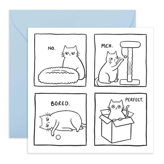 Funny Birthday Card For Men Women - Life Of The Cat - Cat Birthday Card For Sister Brother - Greeting Cards For Cat Mum Dad - Humorous Birthday Cards For Her Him - Comes With Stickers - By Central 23