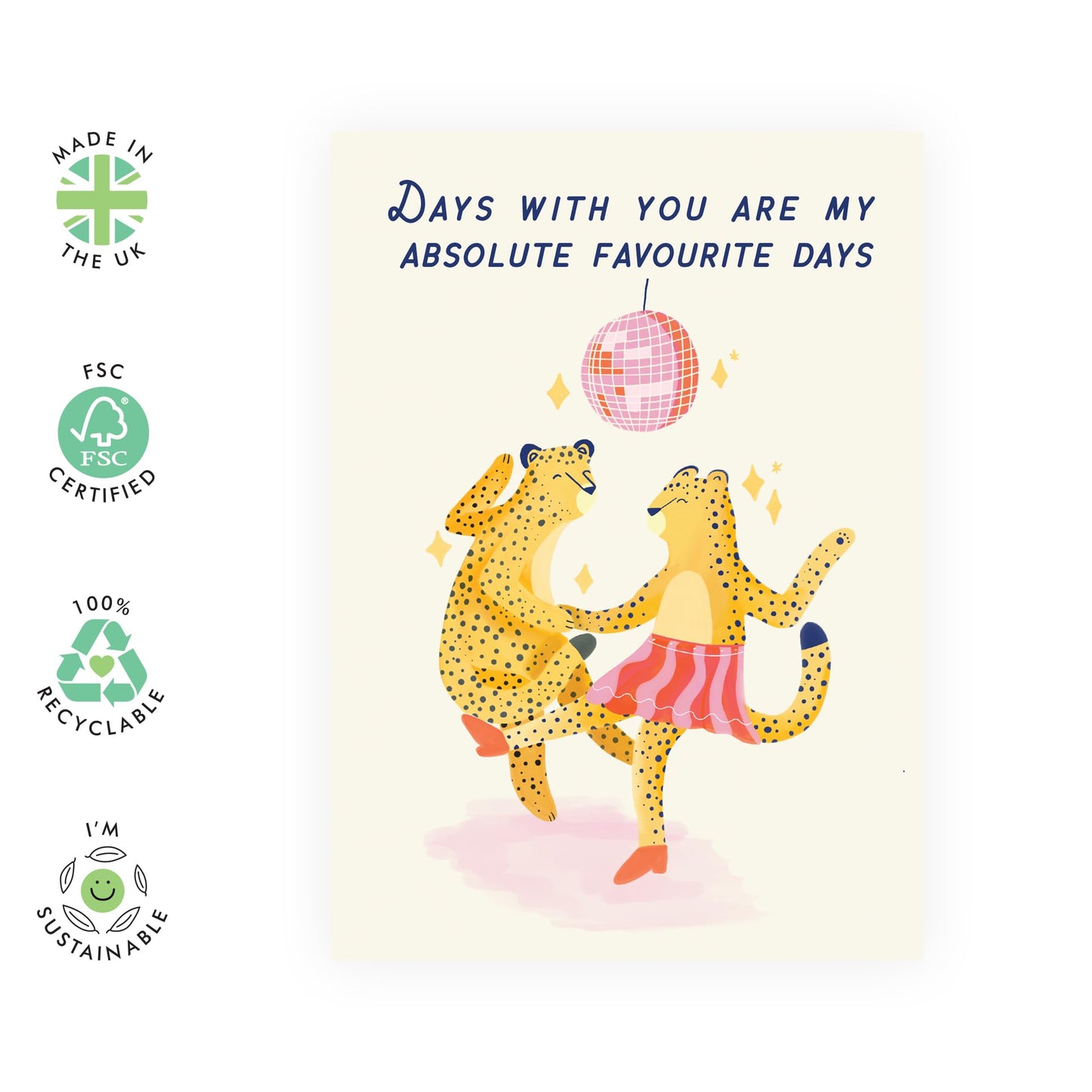 Love Cards For Girlfriend Valentines - Boyfriend Birthday Card - Days With You Are My Fave - Sweet Anniversary Card For Husband Wife - I Love You Gifts For Him Her - Comes With Stickers By Central 23