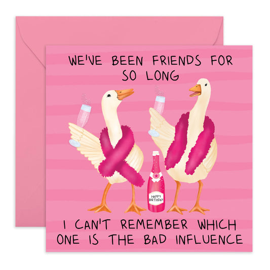 Hilarious Birthday Card - 'Friends for so long' - Gift for Bestfriends, Buddy, Mate, BFF, Colleagues - Celebrating Frienships - Comes with Fun Stickers