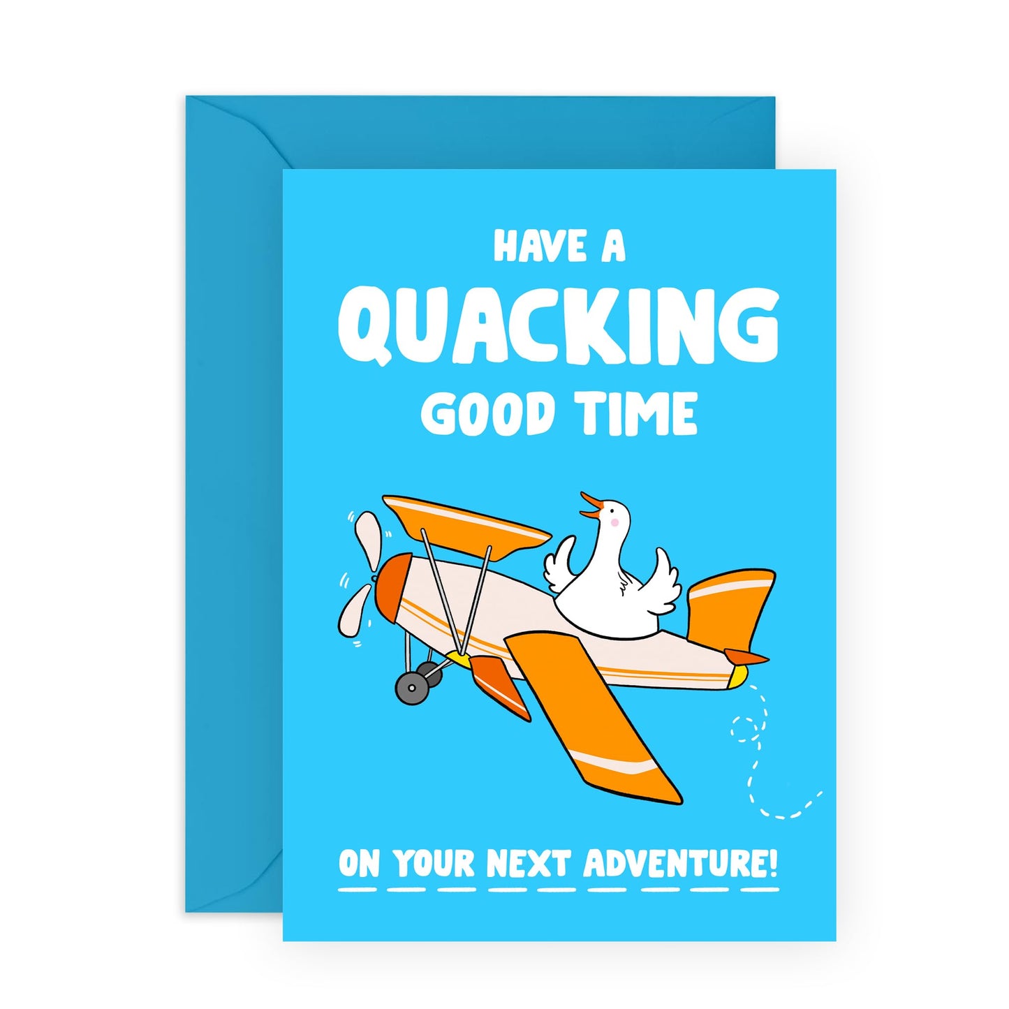 Congratulations Card - Quacking Good Time Goose Next Adventure - Congrats On You Graduation - Affirmation Gifts For Women Him Her - Comes With Fun Stickers By Central 23