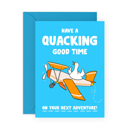 Congratulations Card - Quacking Good Time Goose Next Adventure - Congrats On You Graduation - Affirmation Gifts For Women Him Her - Comes With Fun Stickers By Central 23