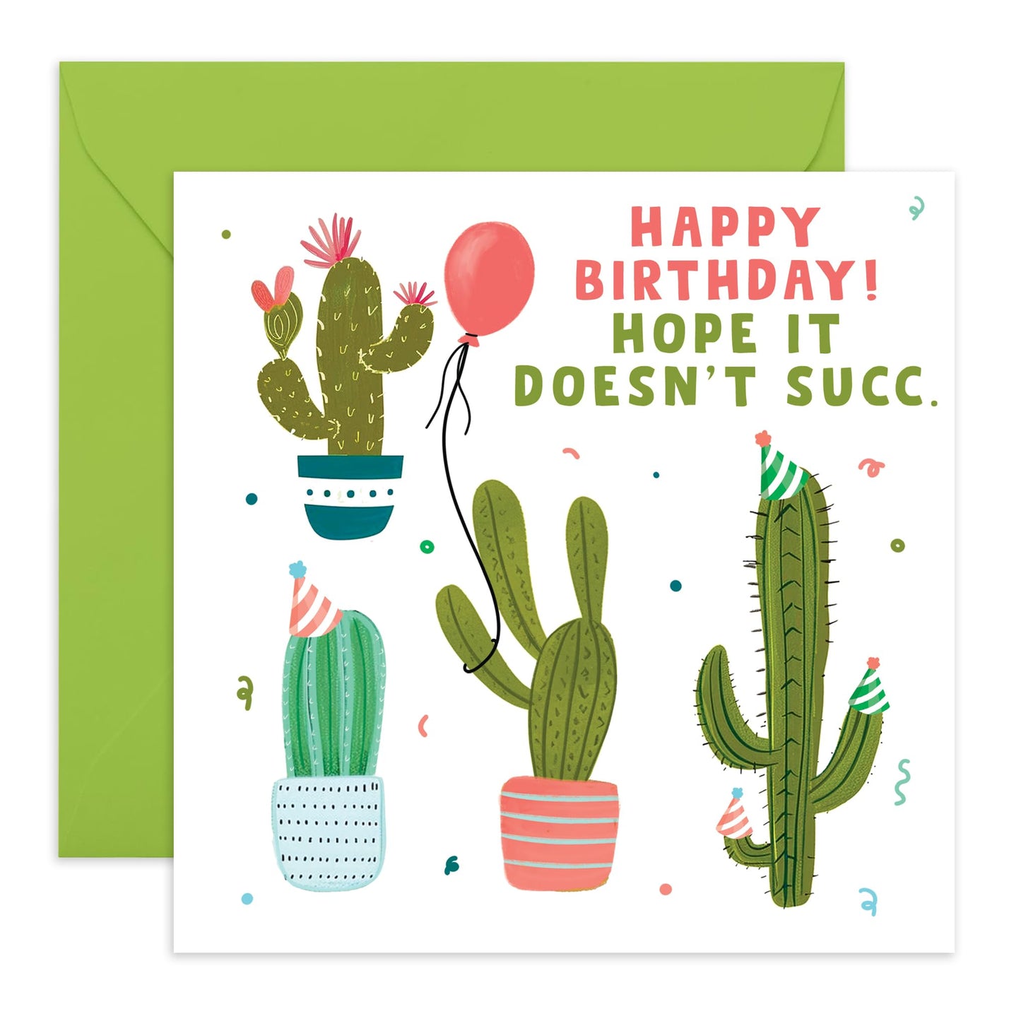 Greeting Card For Him Her - Hope It Doesn't Succ - Men Women Birthday Card - Greeting Card For Adult - Him Her Birthday Greeting Card - From Friend Bff - Comes With Stickers By Central 23