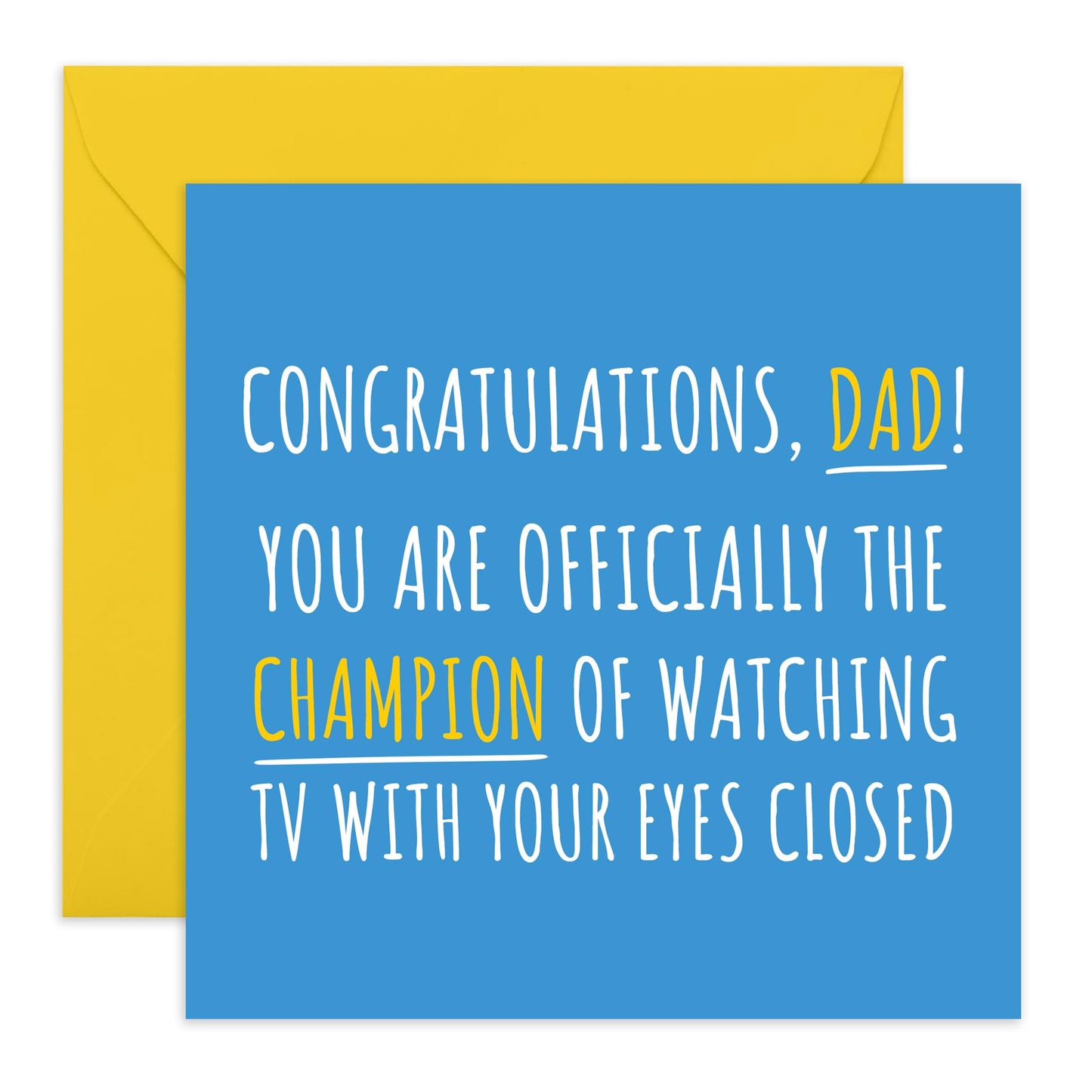 Funny Birthday Card For Dad - Fathers Day Card Dad Gifts From Daughter Or Son - Cheeky Birthday Cards For Men - Father In Law - Comes With Stickers - By Central 23