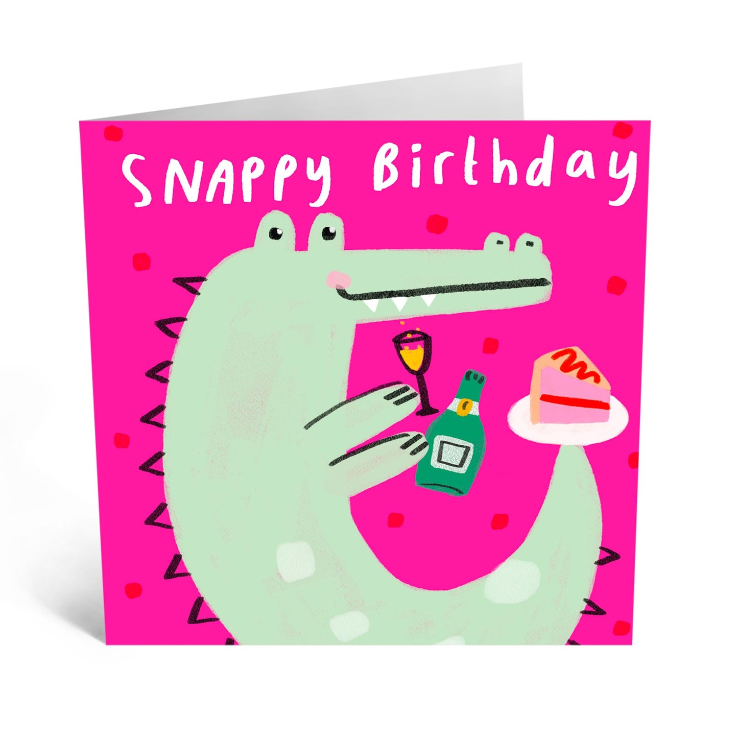 Birthday Greeting Card - 'SNAPPY BIRTHDAY - Perfect for Celebrating with a Fun Twist & Playful Design - Ideal for Adding a Touch of Excitement & Joy to Any Birthday - Comes With Stickers By Central 23