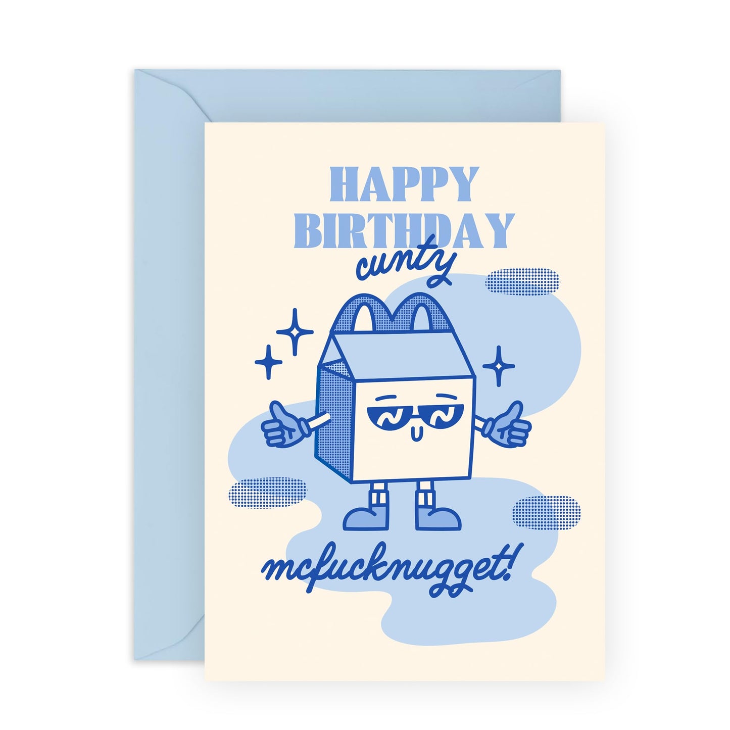 Birthday Cards For Him Her - C*nty Mcf*cknugget - Birthday Cards For Wife Husband - Humorous Gift From Friend - Naughty Greeting Cards For Men Women - Comes With Fun Stickers By Central 23