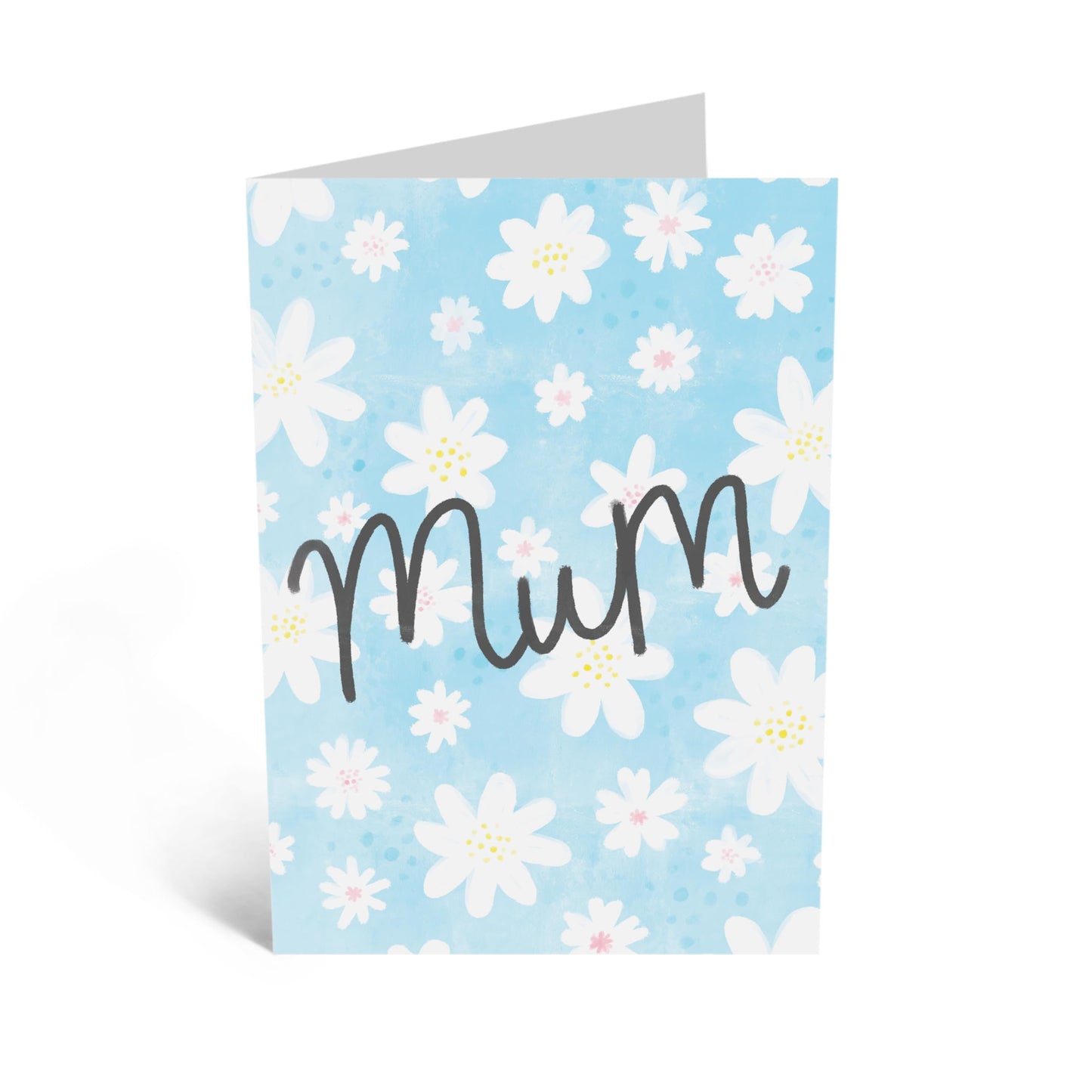 Mum Birthday Card - 'Mum Floral' - Gift for Mother's Day, Mam, Mama, Mummy, Ma, Her, Ladies - A Message Inside from Son Daughter Kids Husband - Thank You Gifts - Comes with Sweet Stickers