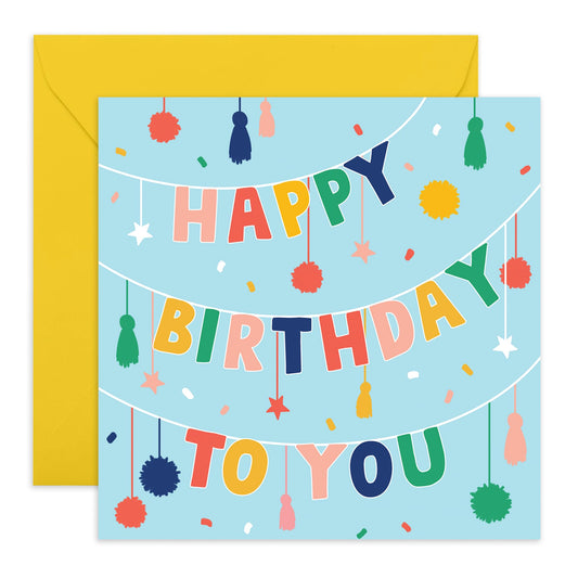 Happy Birthday Card For Son Daughter - Happy Birthday To You - Cute Greeting Cards For Him Her Nephew Niece - Granddaughter Birthday Card For Girls And Boys - Comes With Stickers By Central