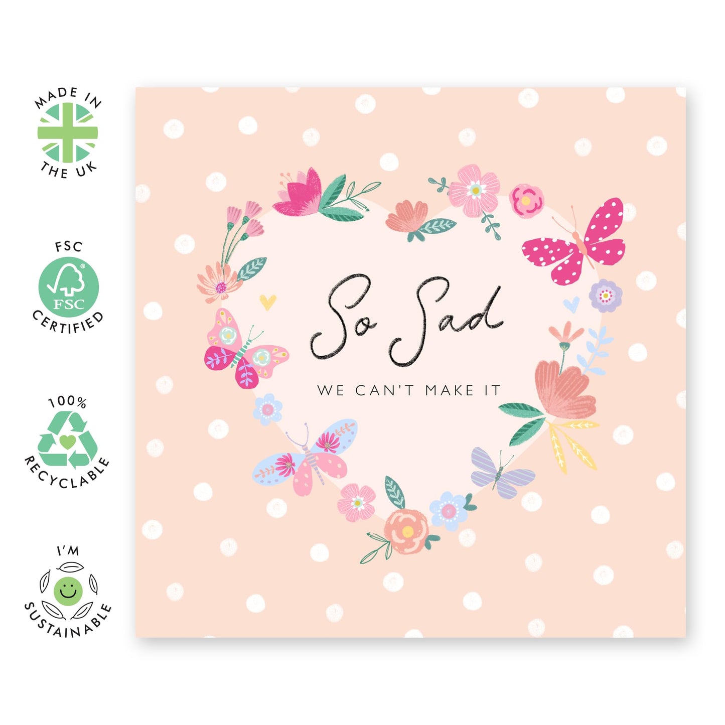 Declined Wedding Invitations Response - So Sad We Can't Make It - Wedding Invitations Groom Bride - Wedding Regret Card - Rsvp Reply Card From Entourage - Comes With Fun Stickers By Central 23