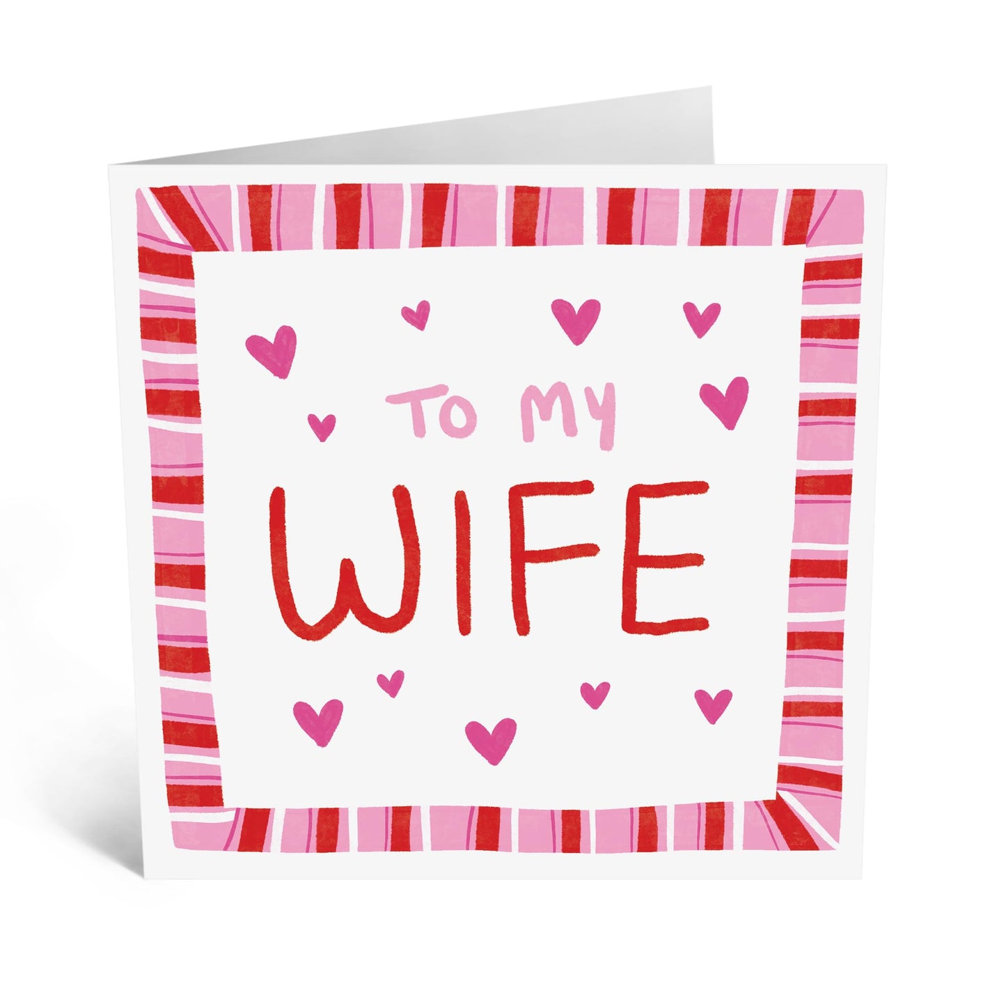 Greeting Card - 'TO MY WIFE' - Perfect for Celebrating Your Special Relationship - Ideal for Expressing Love, Appreciation, and Affection on Any Occasion For Wife - Comes With Stickers By Central 23