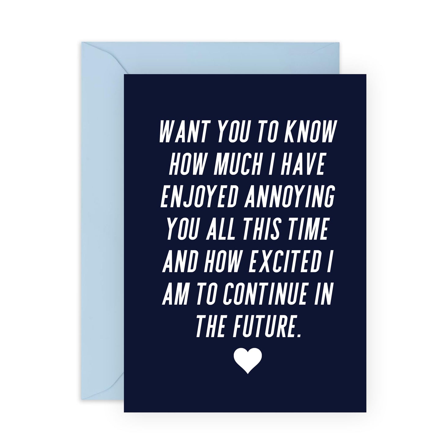Funny Anniversary Card For Boyfriend - I Enjoyed Annoying You - Hilarious Engagement Card - Valentine Card For Girlfriend Couple Fiance - Gifts For Husband Wife - Comes With Stickers By Central 23