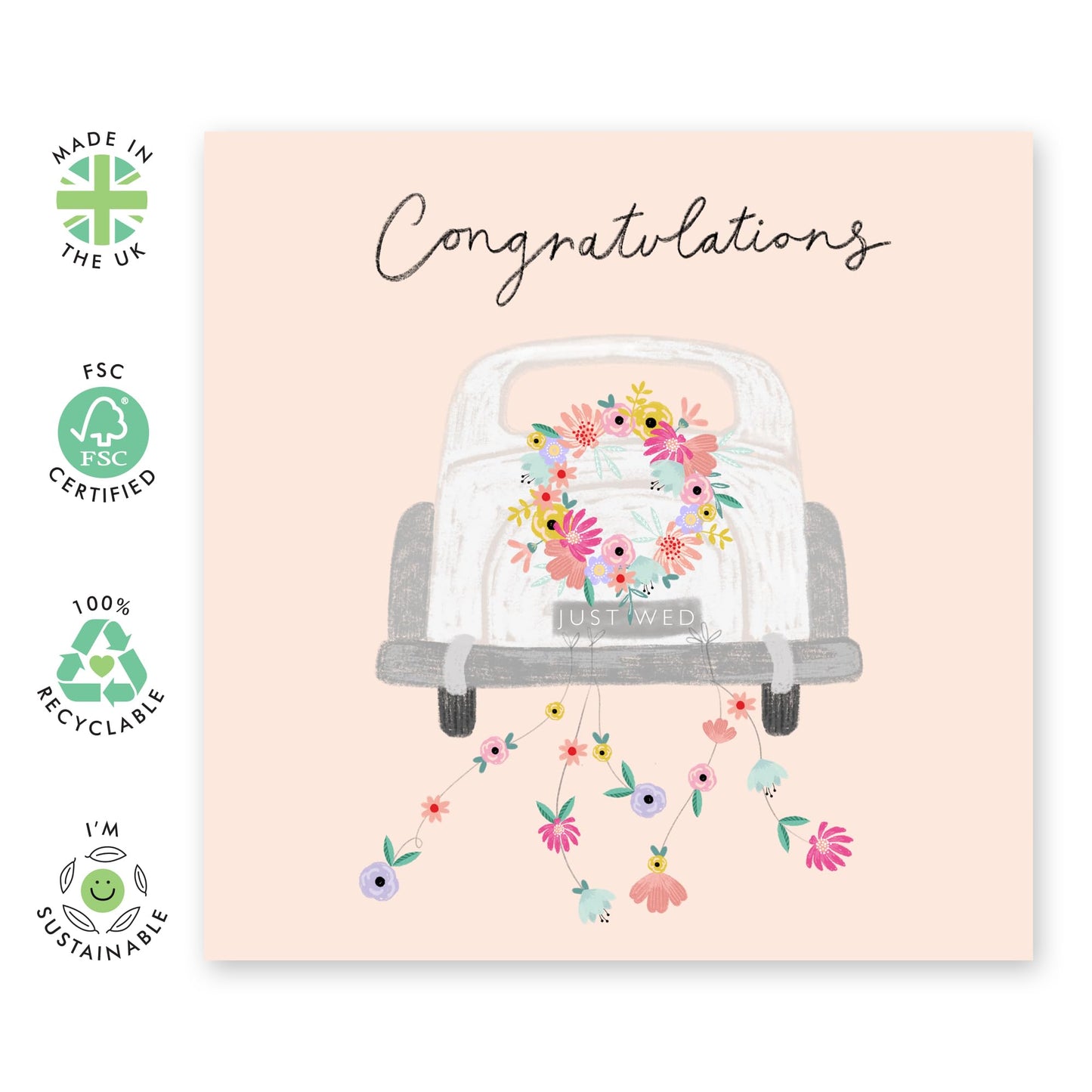 Engagement Card For Fiancé - Congratulations Wedding Car - Anniversary Card Husband Wife - Valentines Day Cards Boyfriend Girlfriend Men Women - From Best Friend - Comes With Stickers By - Central 23