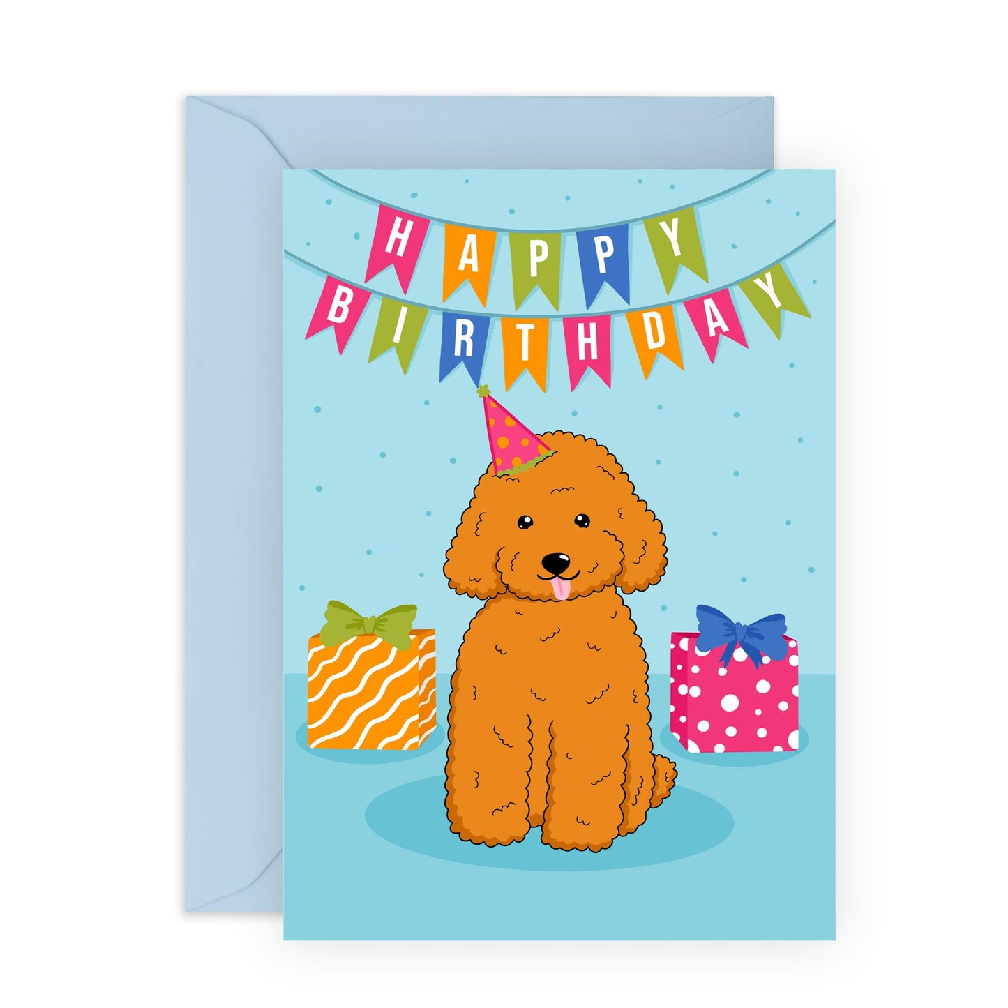 Happy Birthday Dog Card - Dog Birthday Card For Fur Baby - Greeting Cards From Pet Owners - Dog Mum Dad - Gifts For Him Her - Comes With Stickers By Central 23