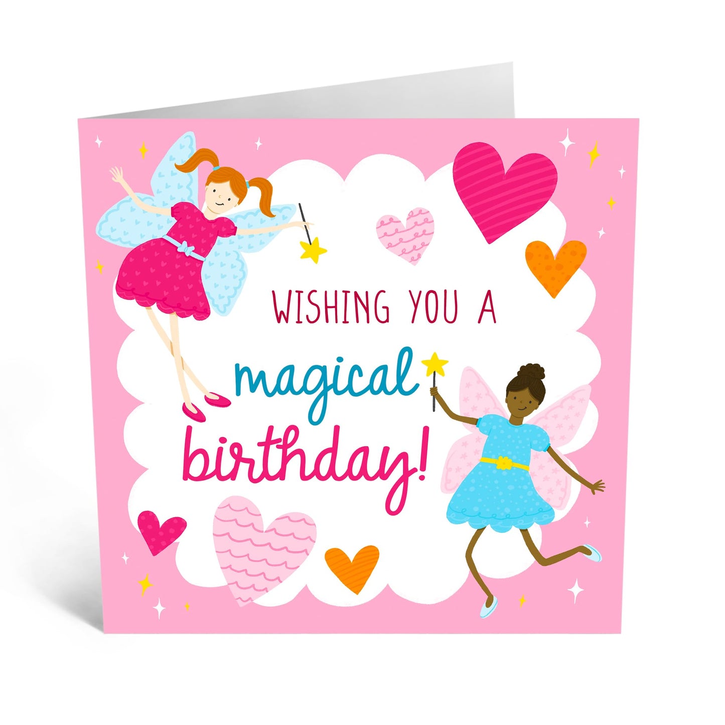 Birthday Card - 'MAGICAL FAIRY BIRTHDAY' - Perfect for Celebrating a Whimsical Birthday - Ideal for Kids, Friends, or Anyone Who Believes in Enchantment and Fun - Comes With Stickers By Central 23